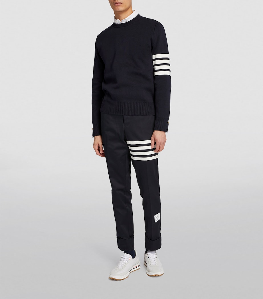 4-Bar Stripe Sweater NAVY Image 2