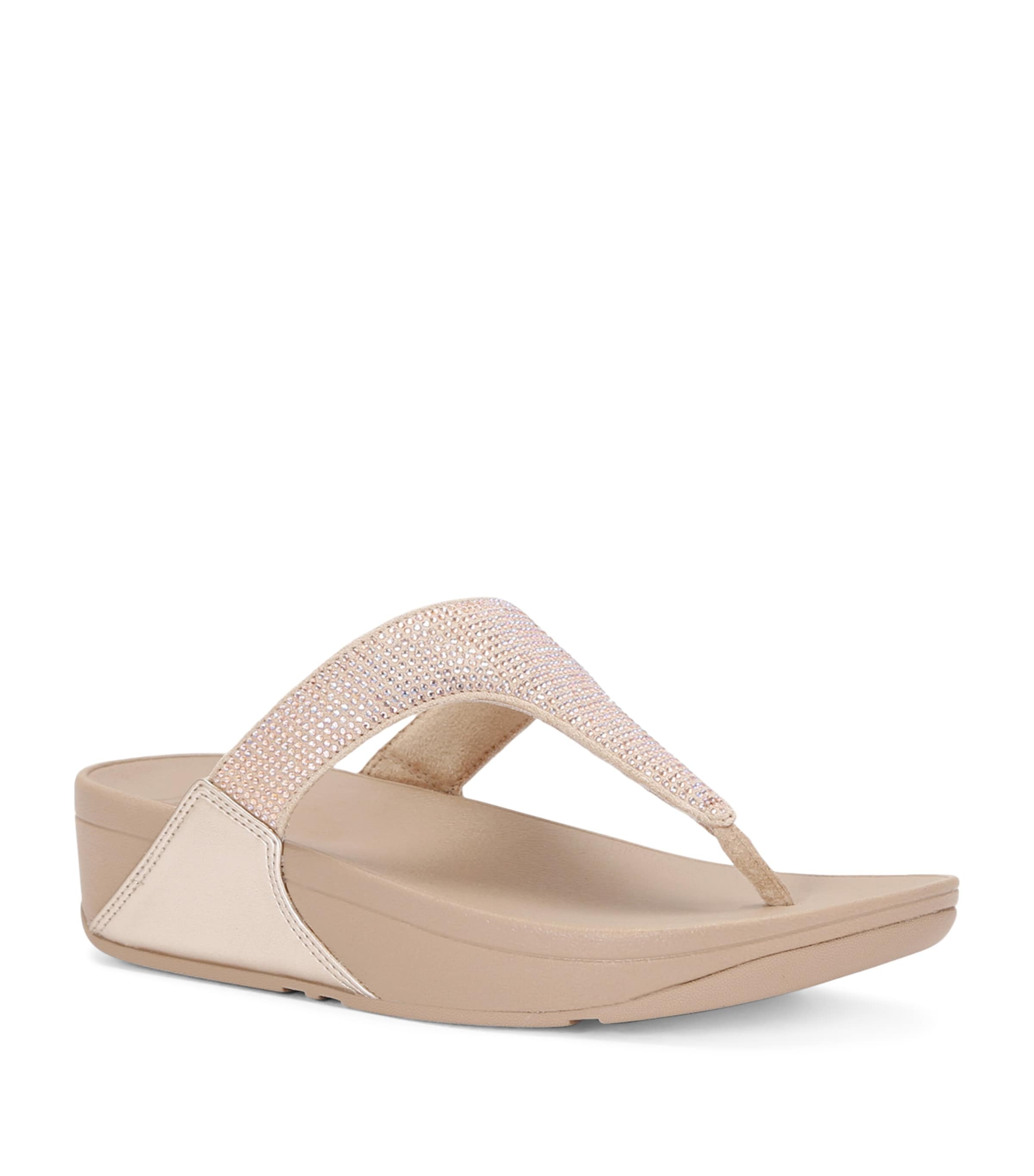 FitFlop Opul Lulu Toe-Post Sandals Beige Image 3