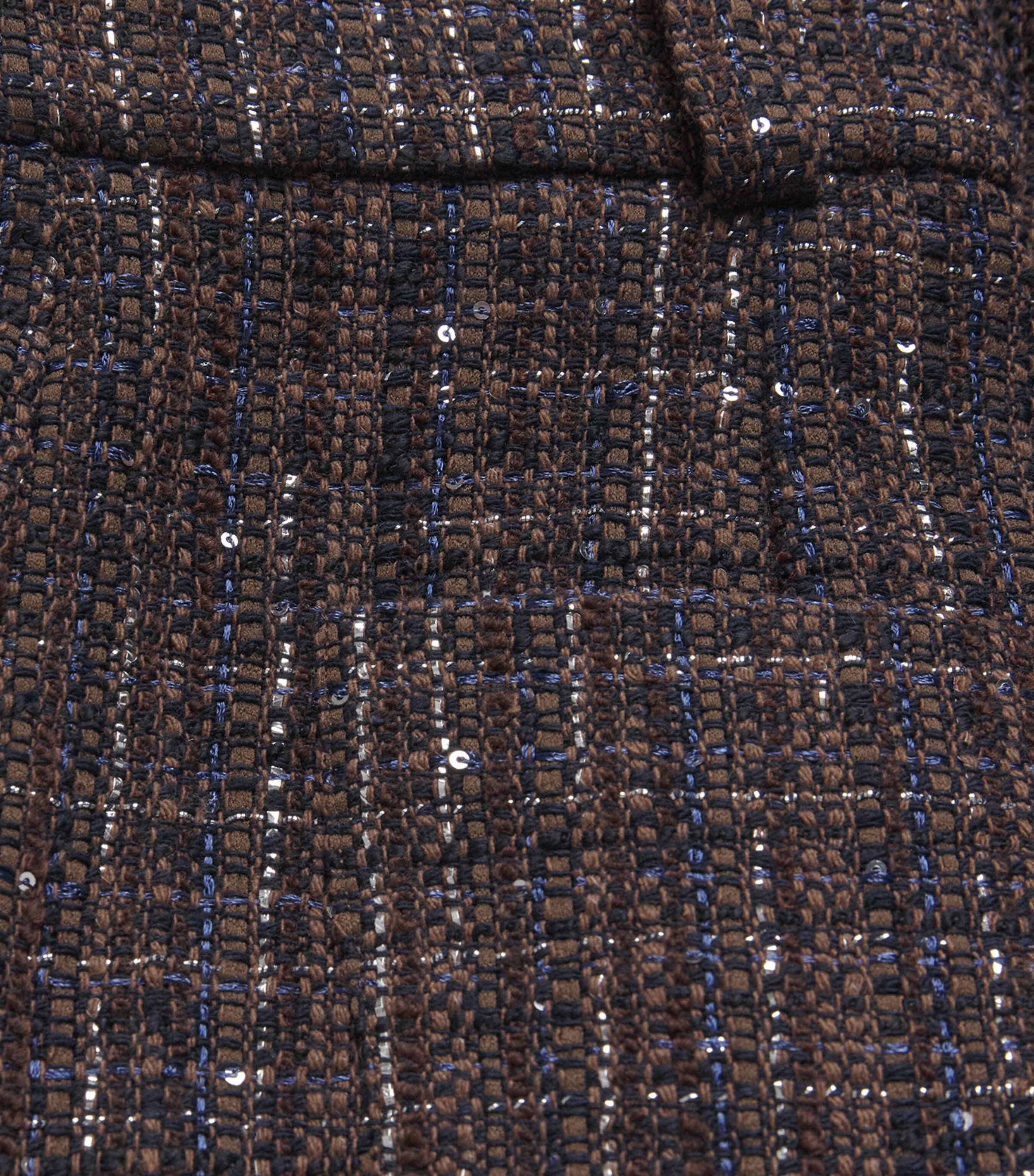 Tweed Tailored Trousers BROWN Image 5