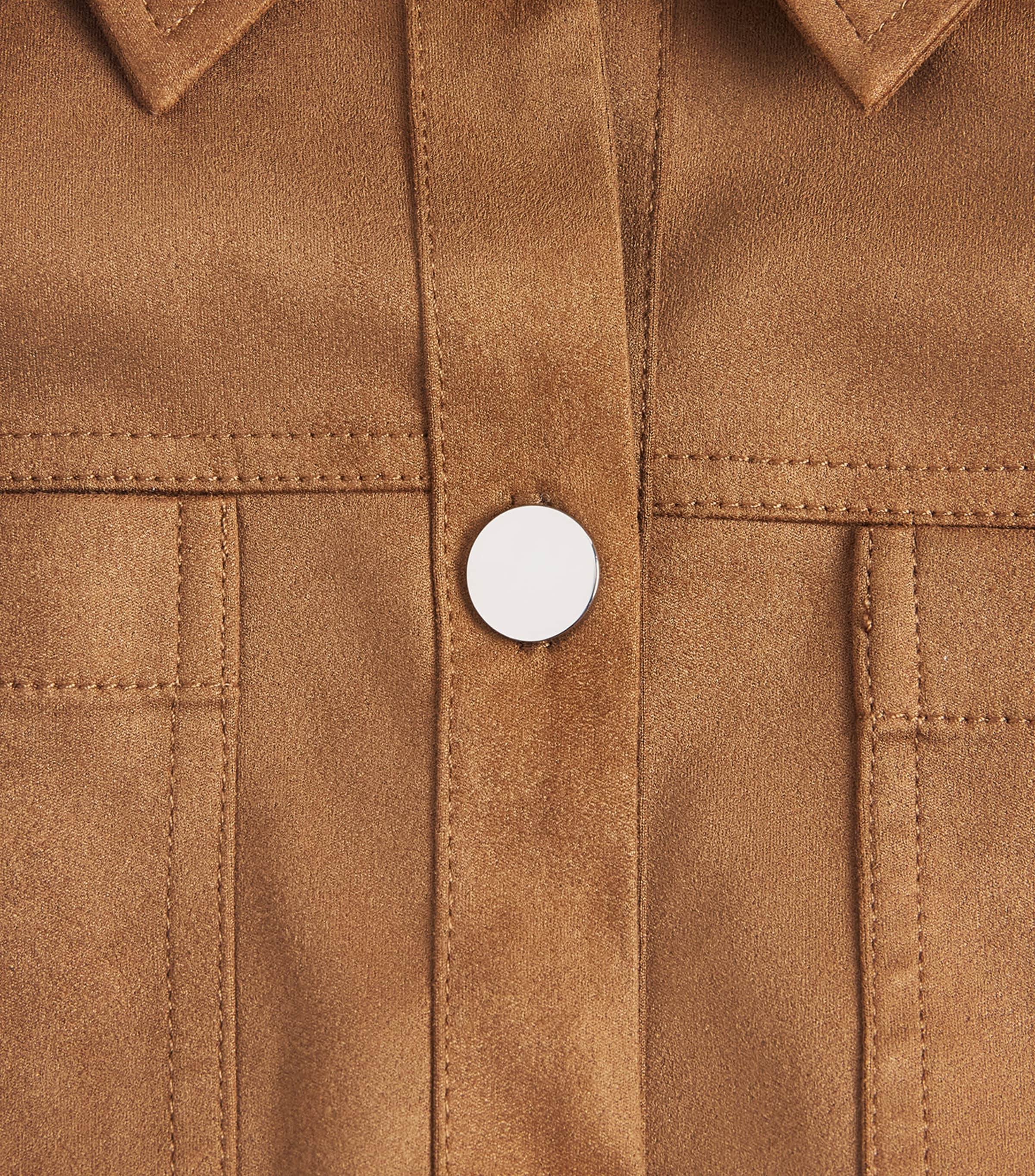 Toccin Womens Faux Suede Isayla Shacket Cedar Image 6