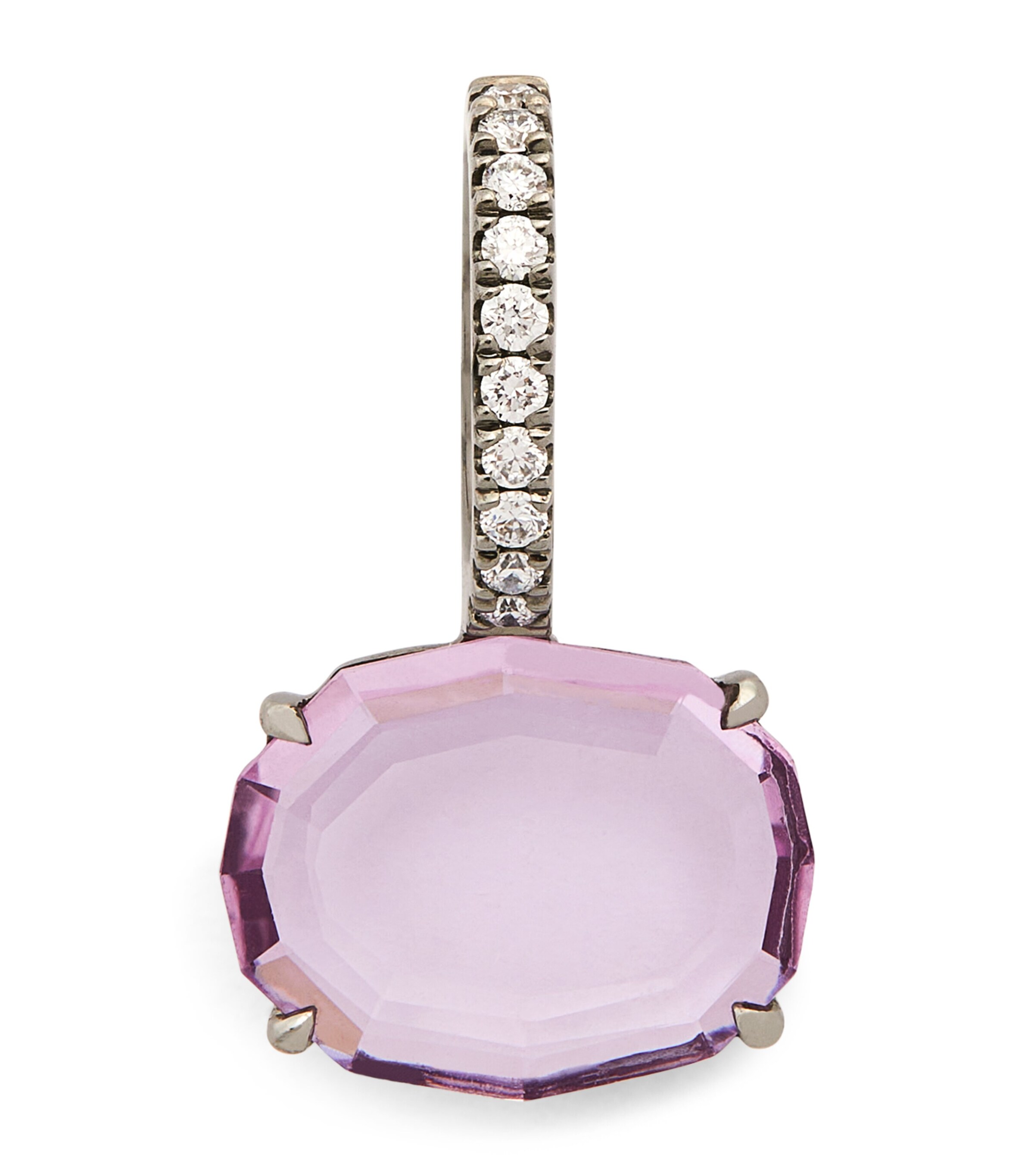 Eva Fehren Blackened White Gold, Diamond and Sapphire Charm Black Gold Image 1