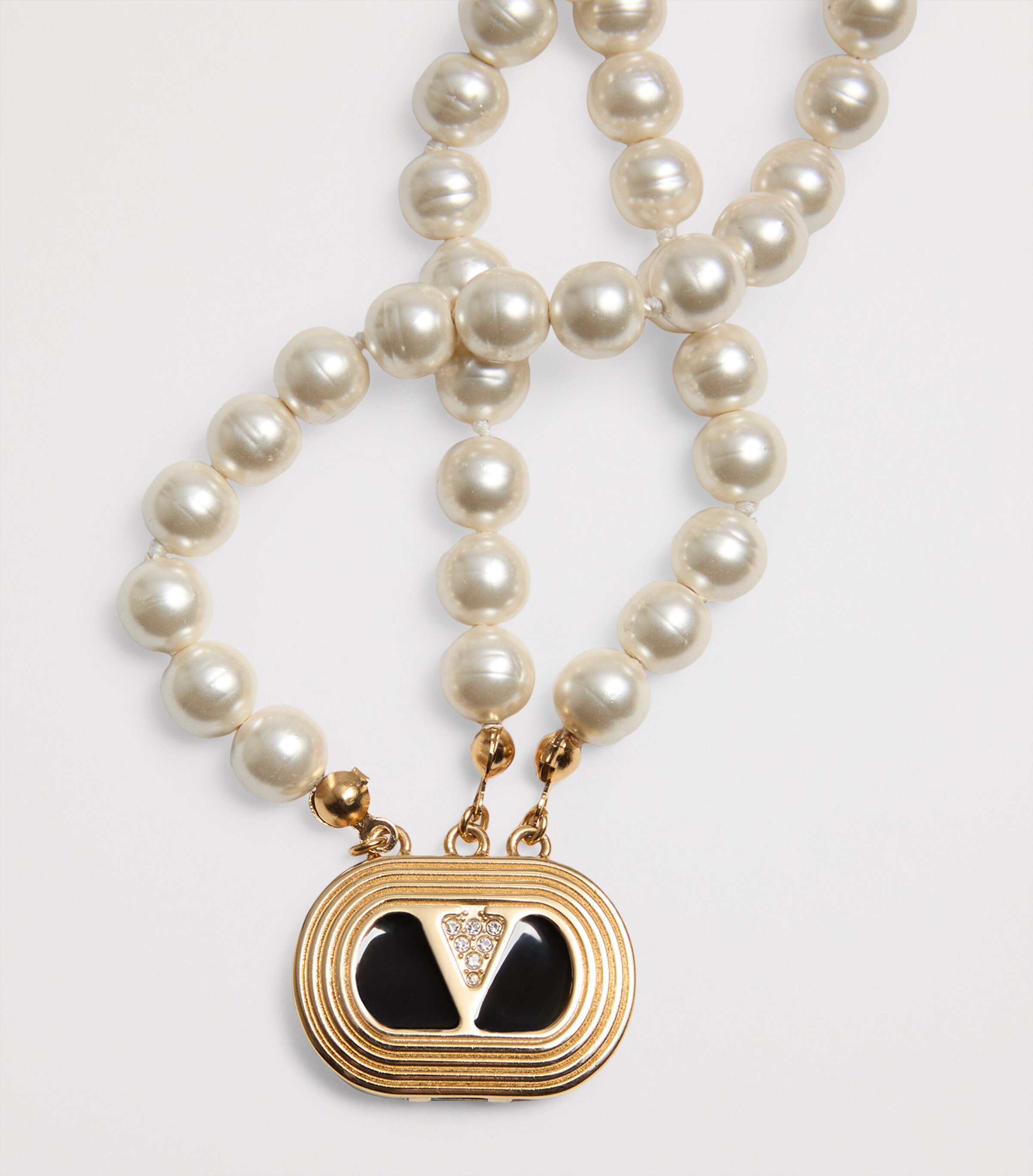 Valentino Garavani Metal, Faux Pearl and Swarovski Crystal
