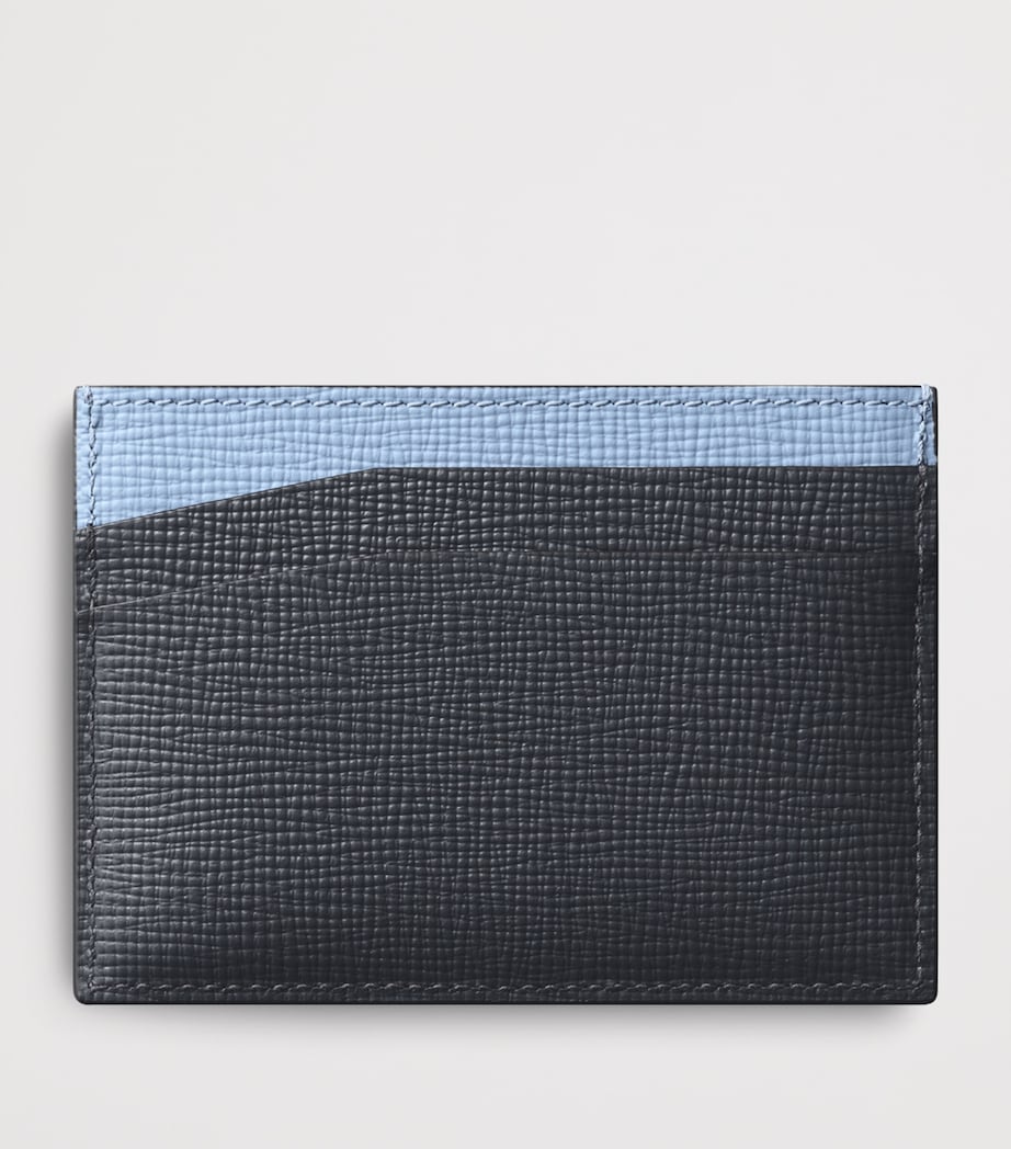 Cartier Leather Losange Two-Tone Bifold Card Holder Grey & Blue Image 2