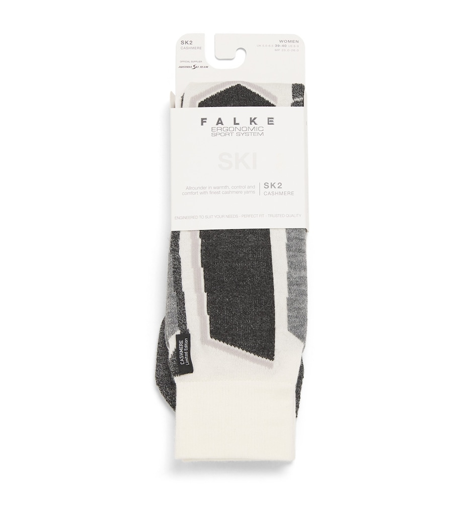Cashmere-Blend SK2 Skiing Socks 2060 WOOL WHITE Image 1