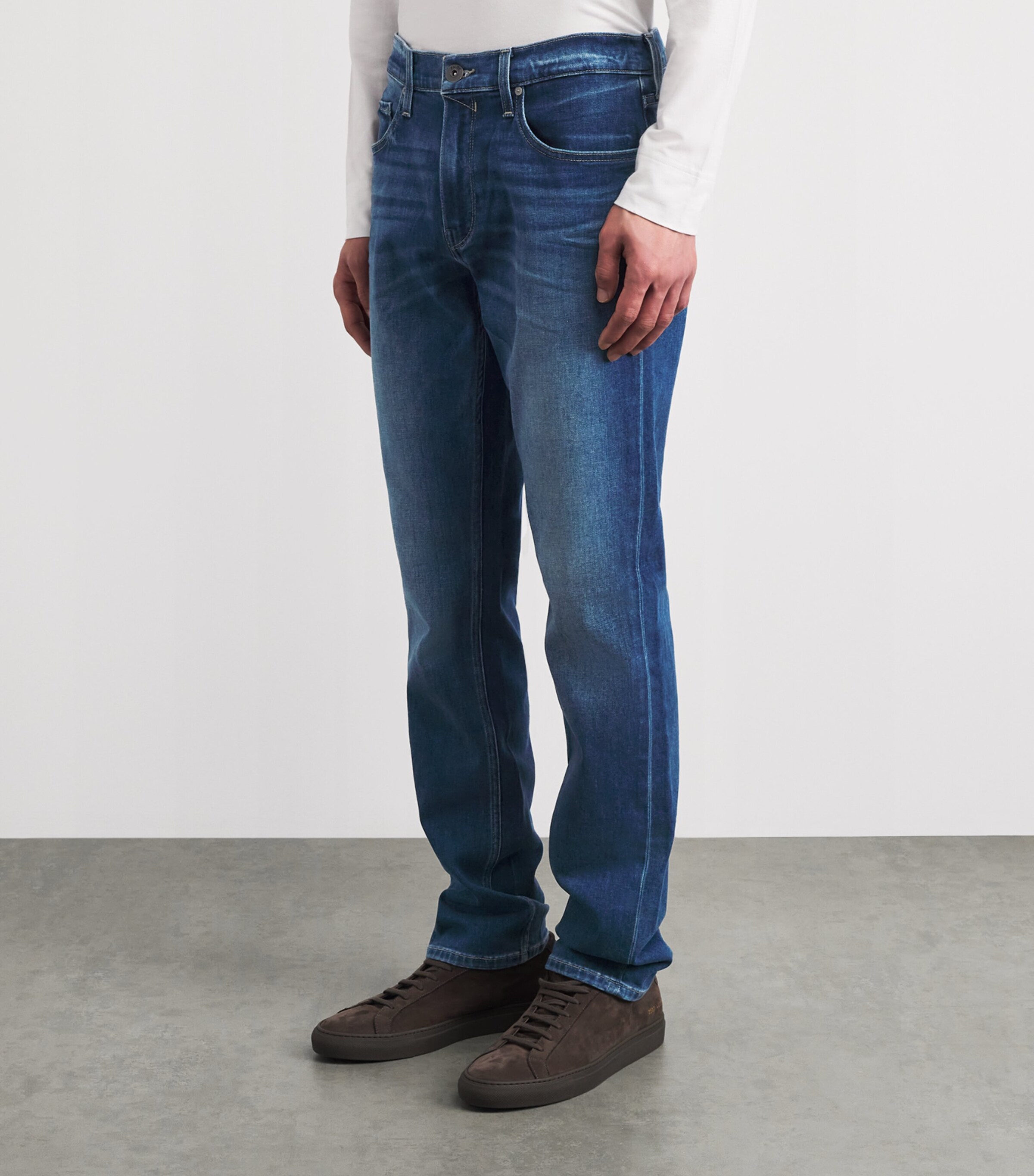 PAIGE Mens Federal Slim Jeans Milburn Image 4