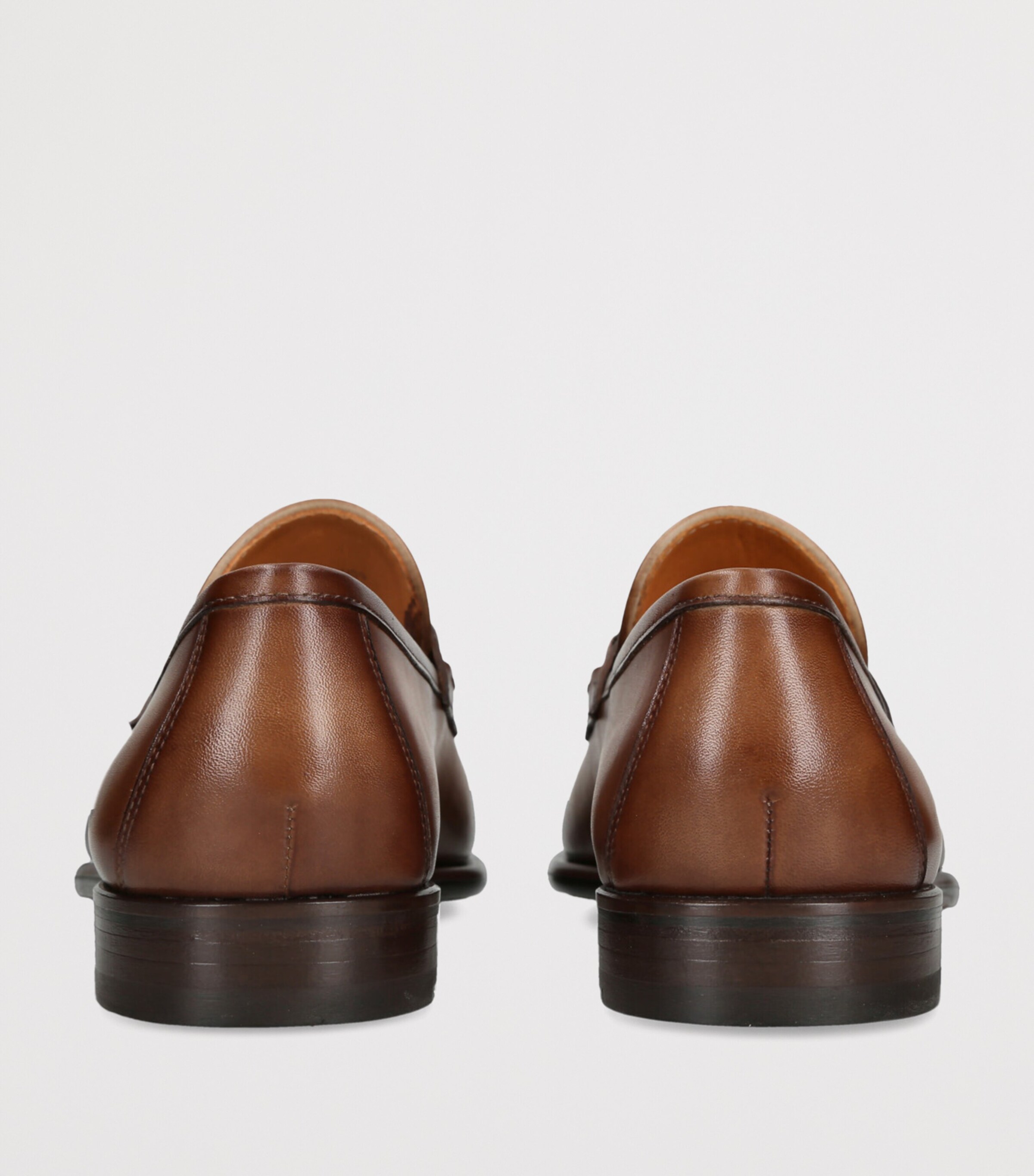 Leather Hendidos Horsebit Loafers MID BROWN Image 2