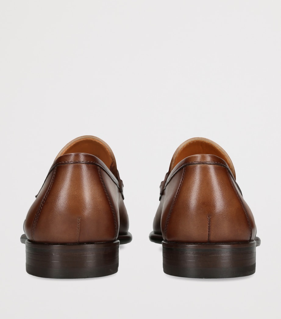 Leather Hendidos Horsebit Loafers MID BROWN Image 2