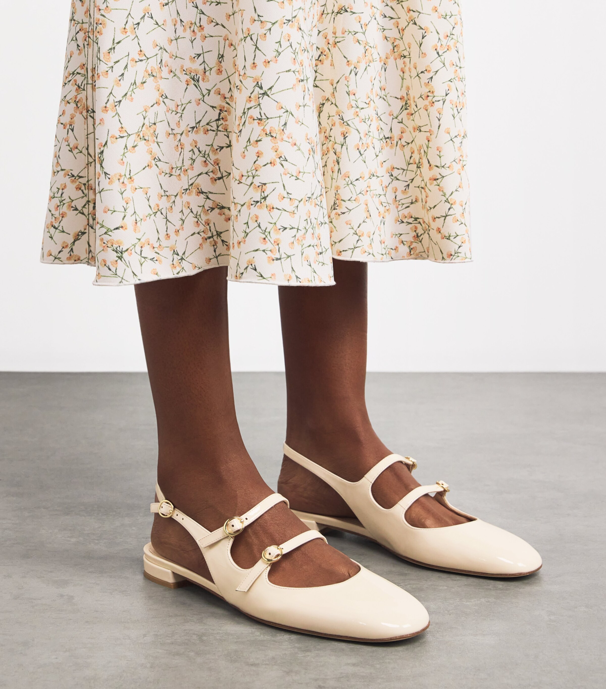 Stuart Weitzman Benni MJ Slingback Flats | Harrods US