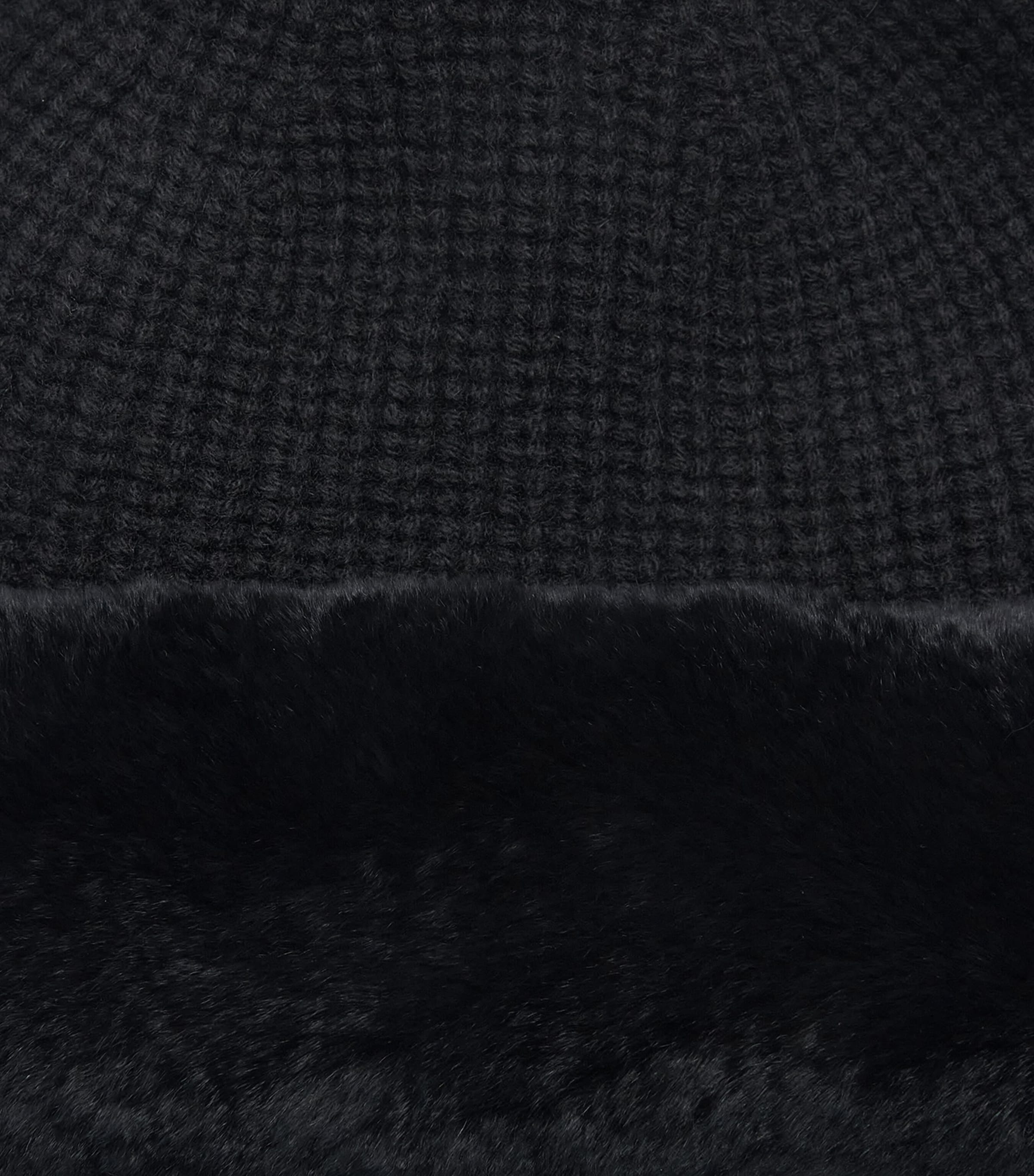 Yves Salomon Wool-Cashmere Rabbit Fur Trim Beanie Image 4