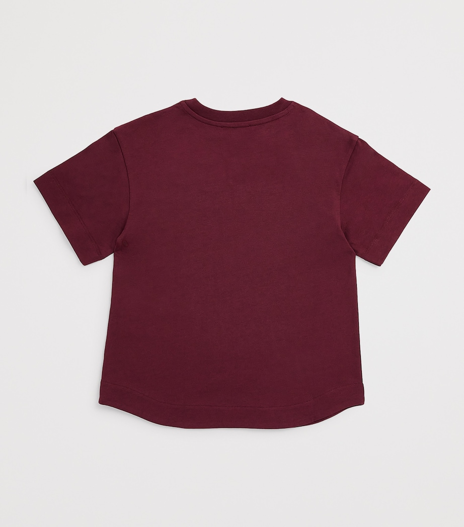 Missoni Kids Cotton Embroidered-Logo T-Shirt (4-14 Years) Plum Image 2