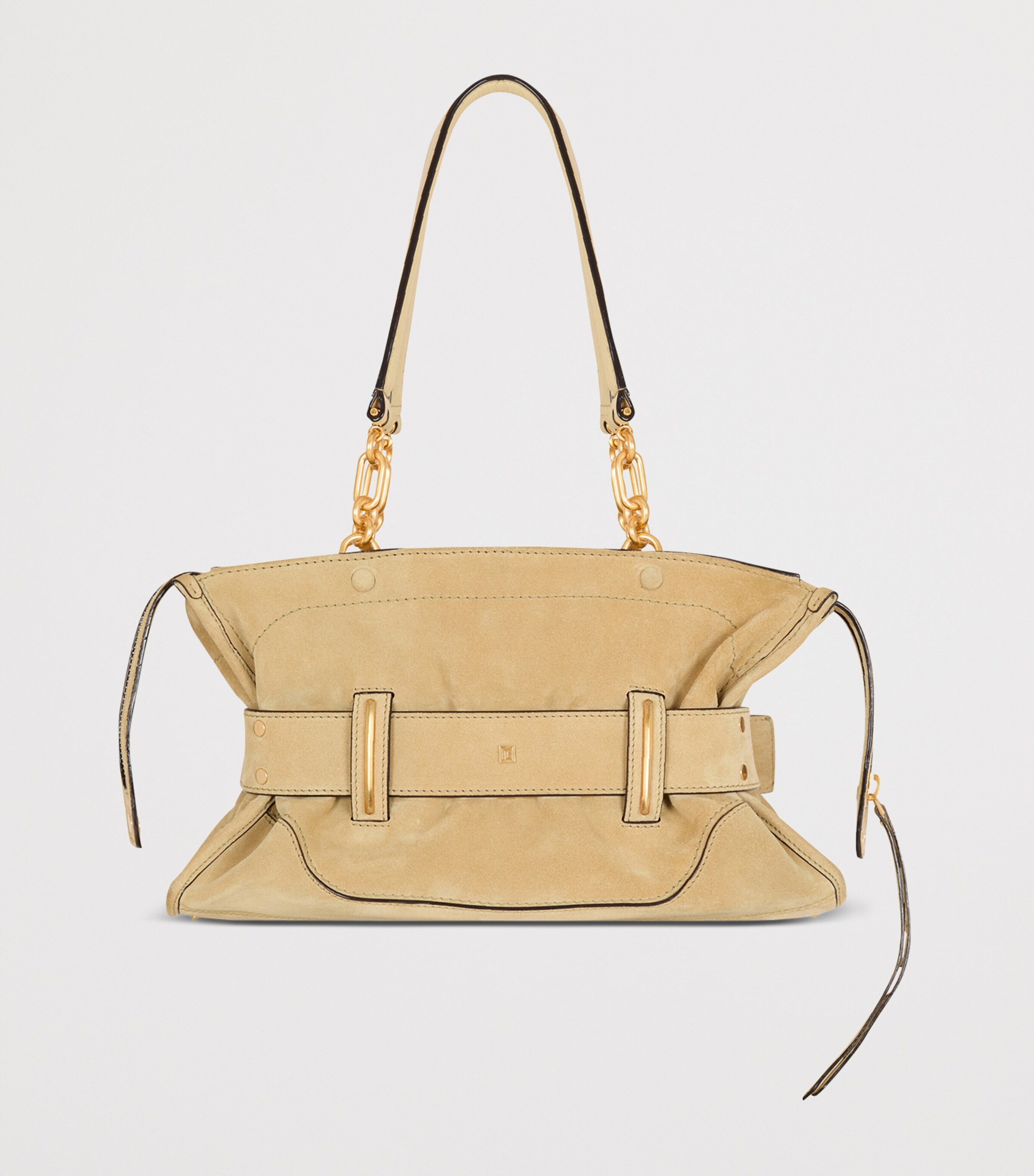 Small Suede Anthem Shoulder Bag 8BW 8BW BEIGE Image 7