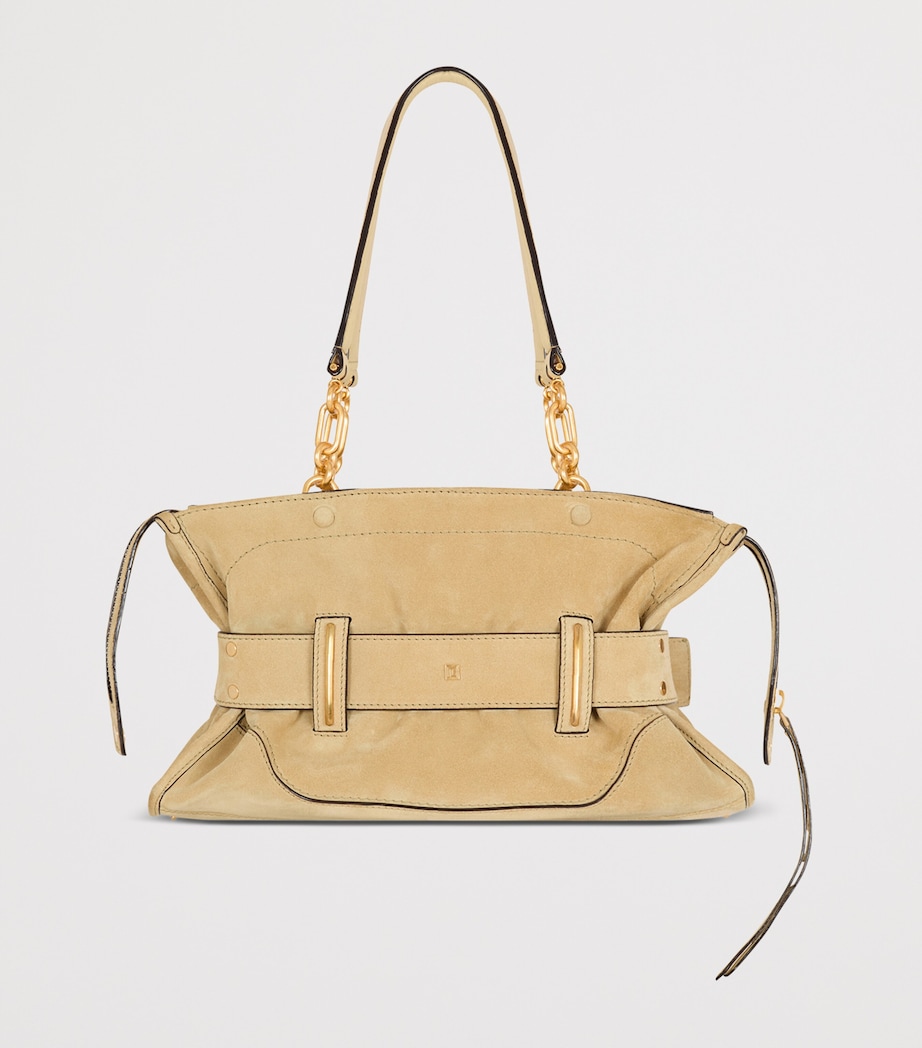 Small Suede Anthem Shoulder Bag 8BW 8BW BEIGE Image 7