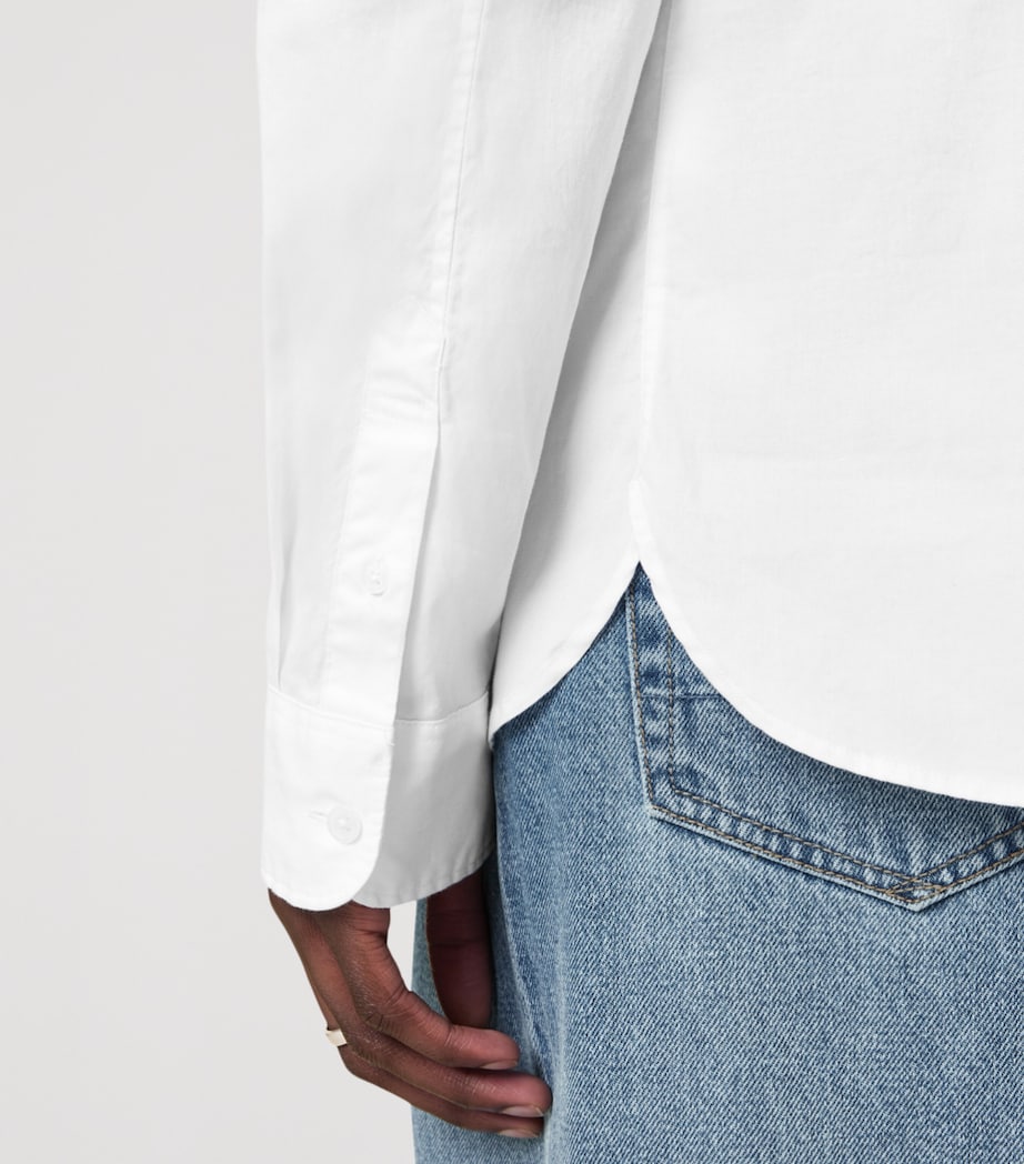 Stretch-Cotton Hawthorne Shirt WHITE Image 9