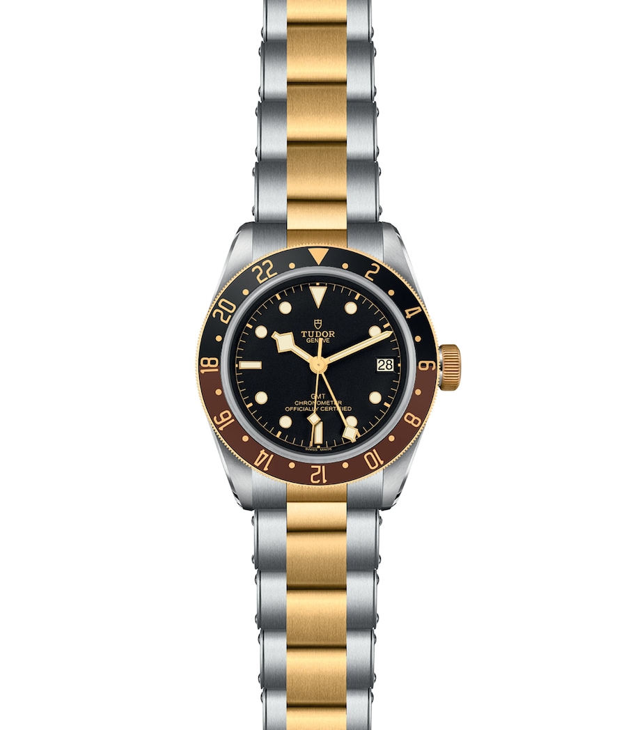 Black Bay GMT Stainless Steel and Yellow Gold Watch 41mm BLACK Image 2