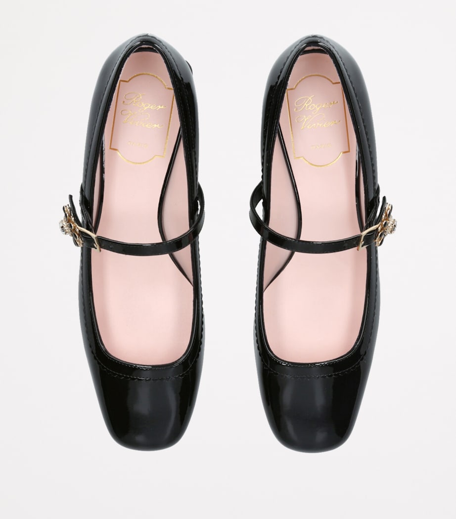 Leather Très Vivier Mary Jane Pumps 25 BLACK Image 4