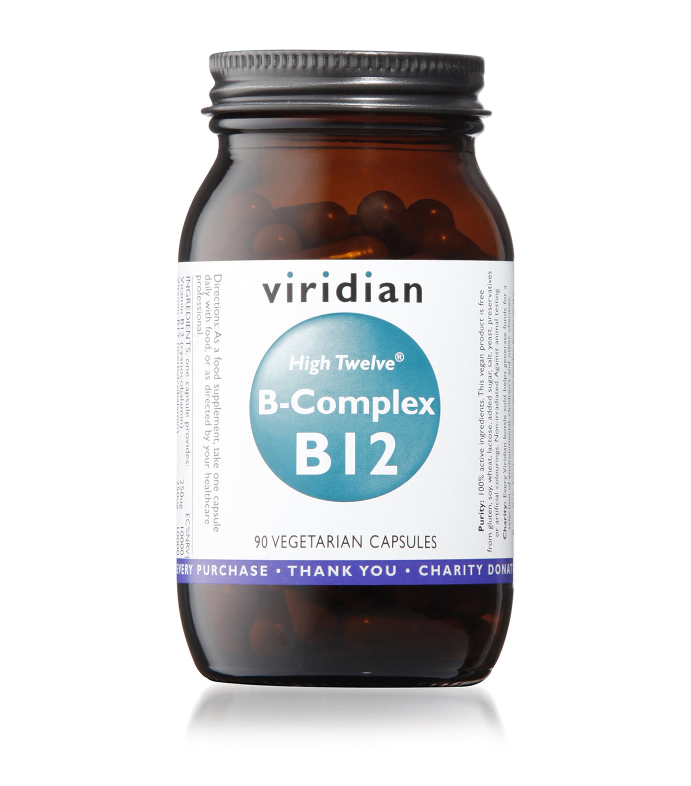 Viridian High Twelve Vitamin B12 With B-complex Supplement