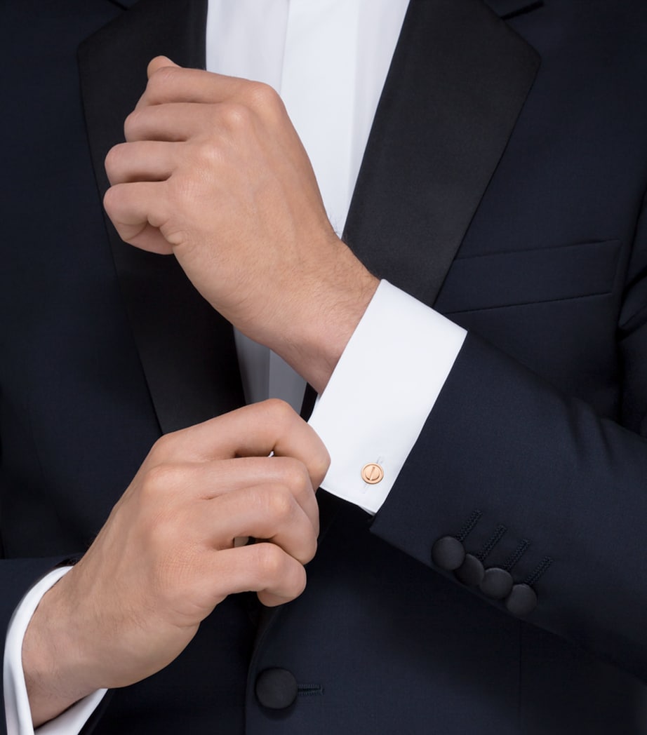Rose Gold LOVE Cufflinks PINK GOLD Image 4