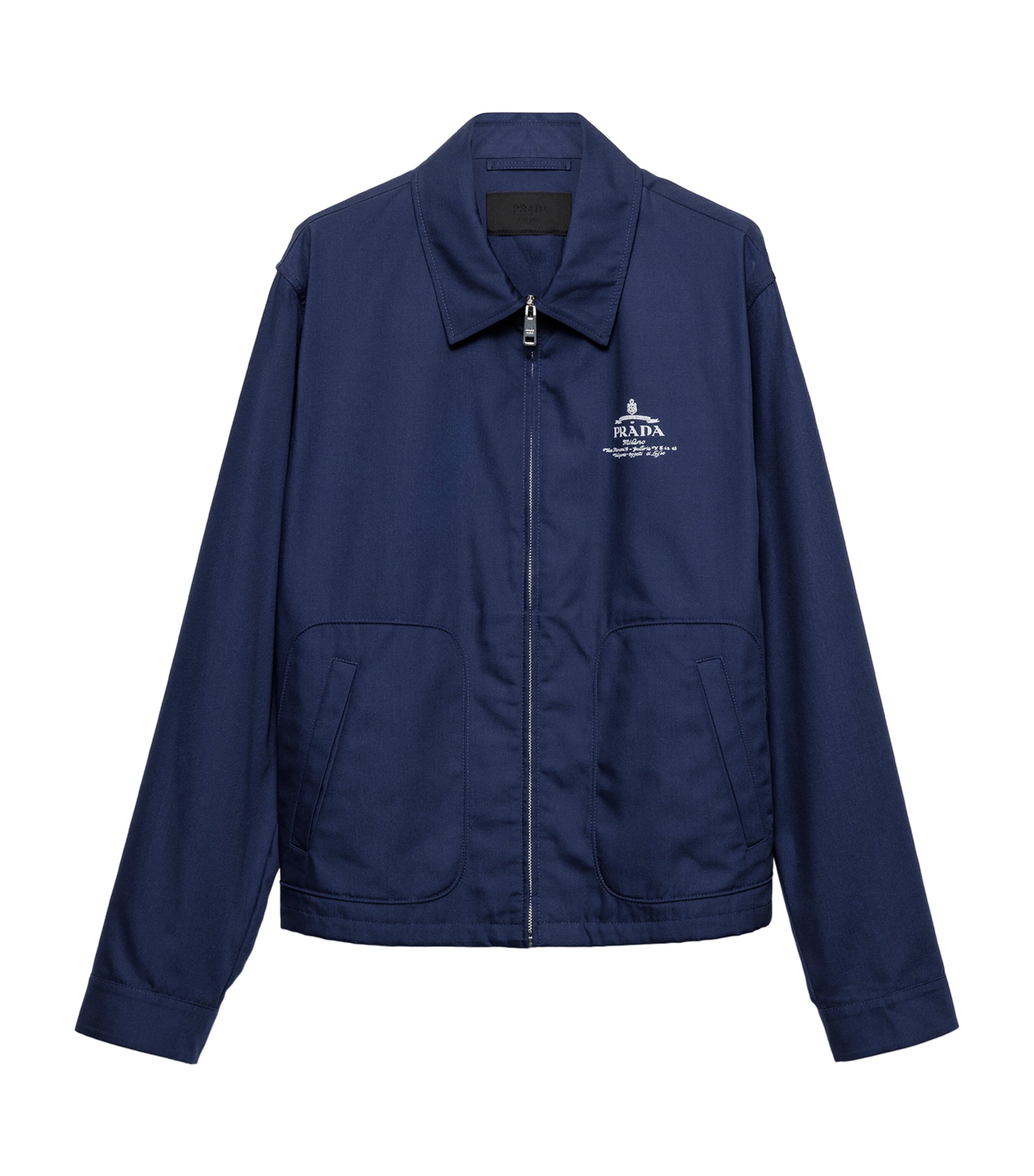 【正規取扱店】 Prada Technical UK Harrods | Jacket Blouson Zip-Up Cotton ジャケット・アウター