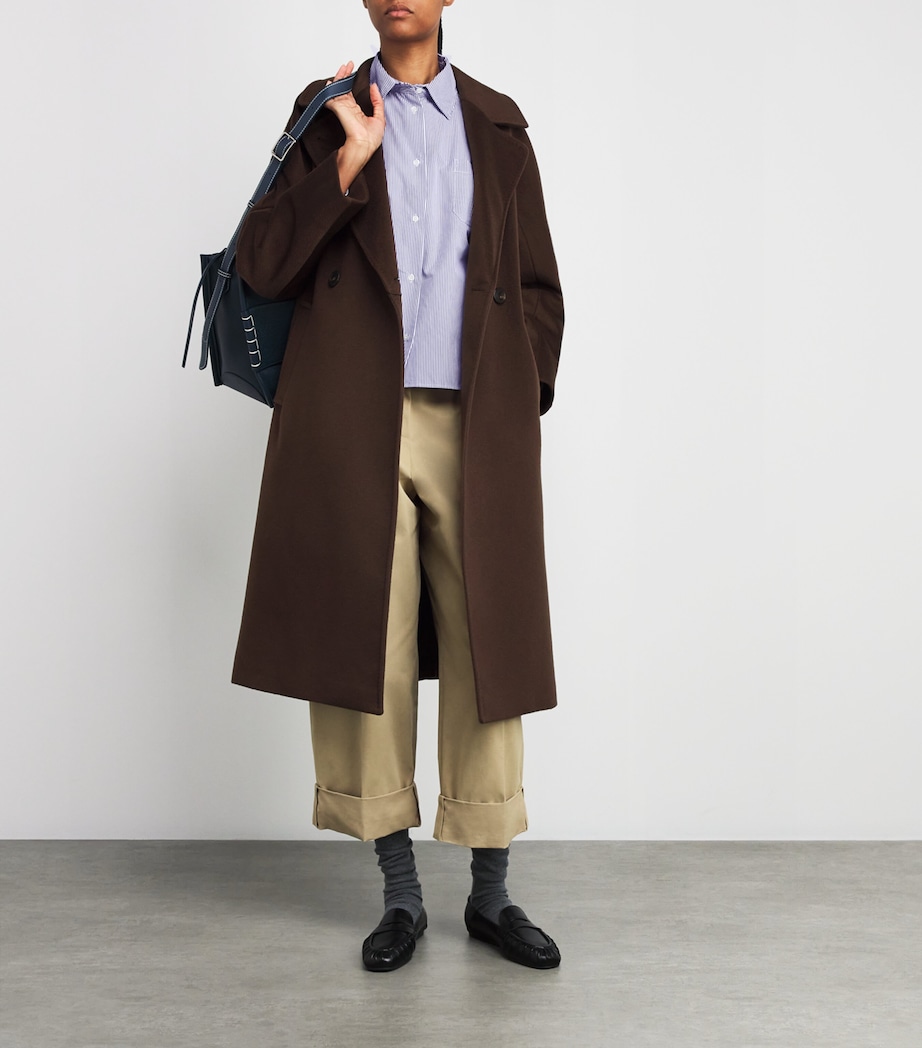 Cotton Poplin Stripe Shirt NAVY Image 2