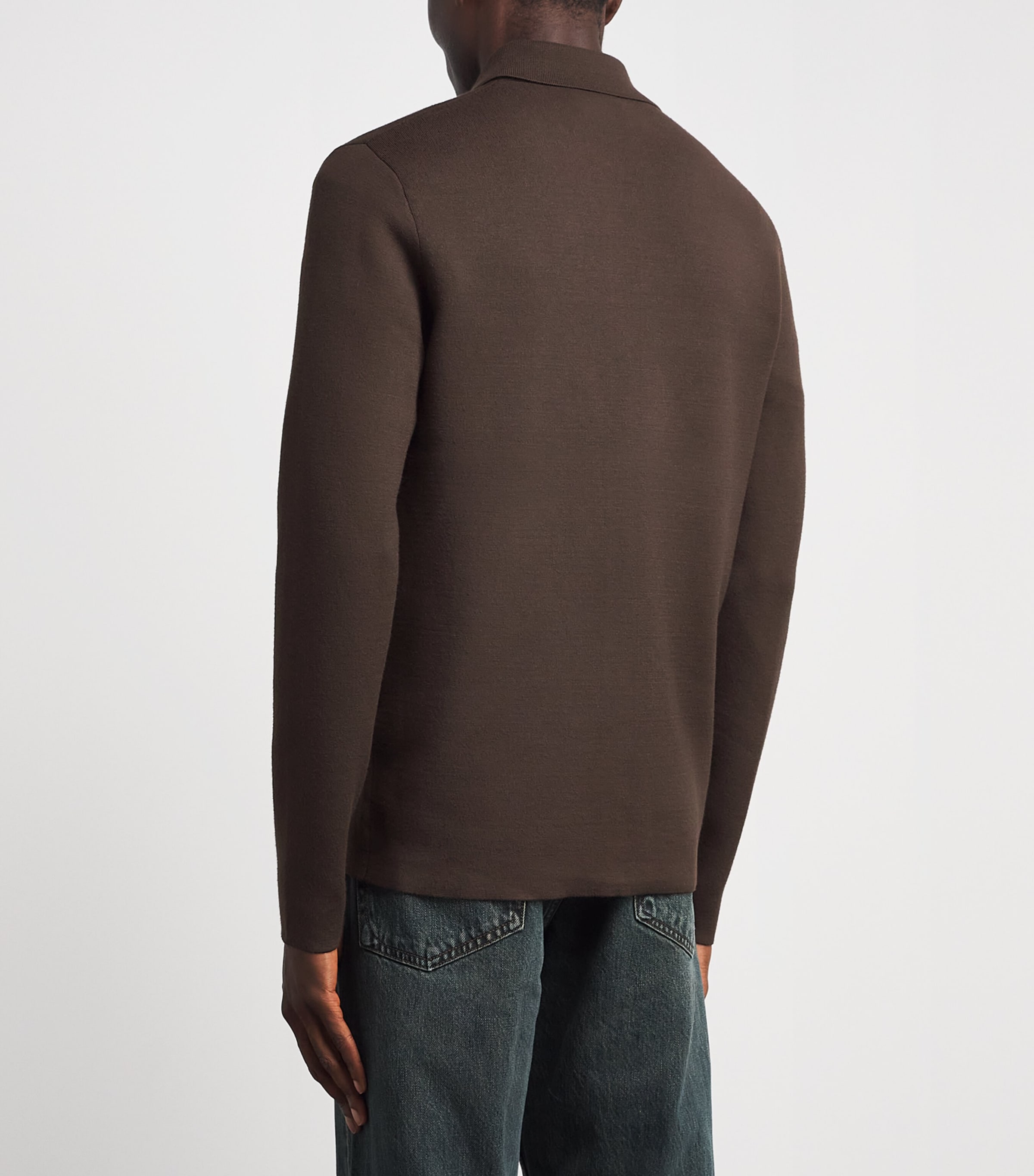 Samsøe Samsøe Mens Zip-Up Samatt Polo Sweater Delicioso Image 5