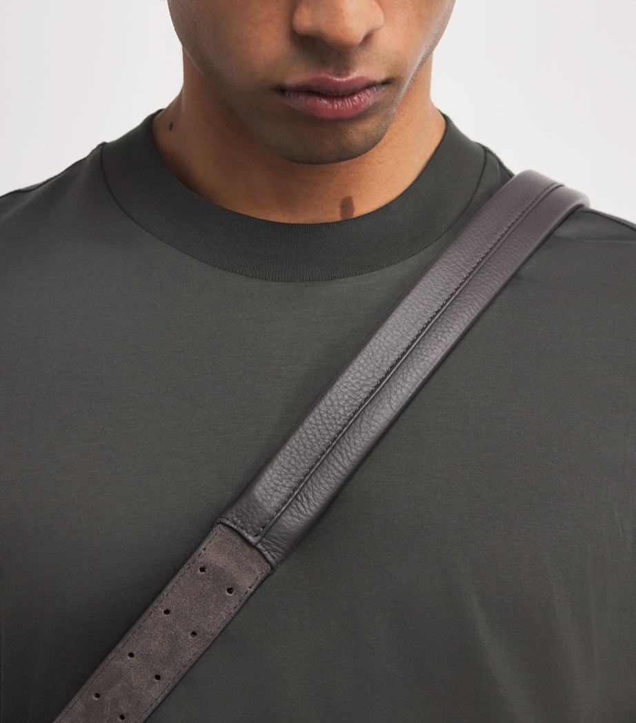 NN.07 Mens Organic Cotton Lionel T-Shirt Dark Army Image 3