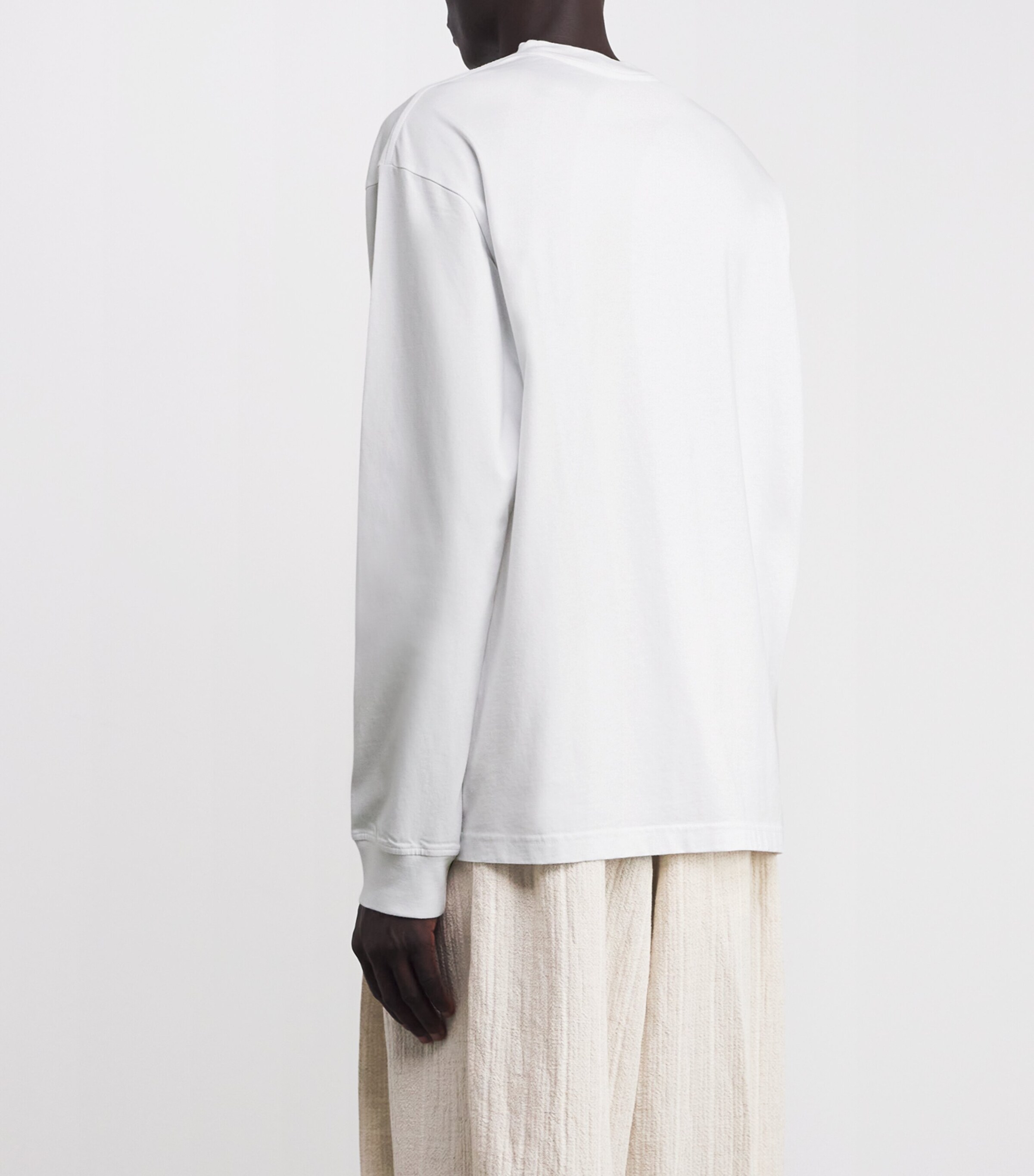 Jacquemus Mens Cotton Signature T-Shirt White Image 4