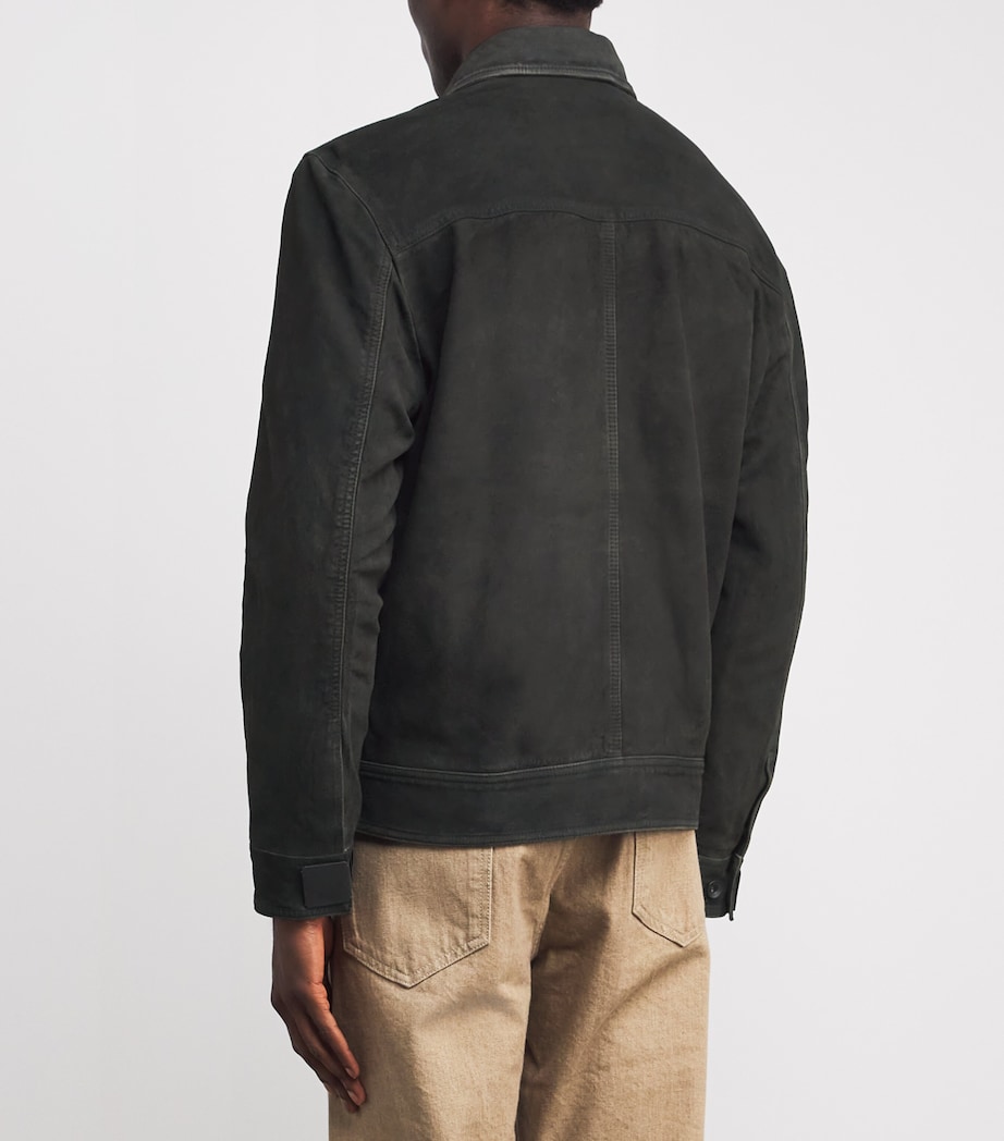 Goat Suede Jacket BLACK Image 4