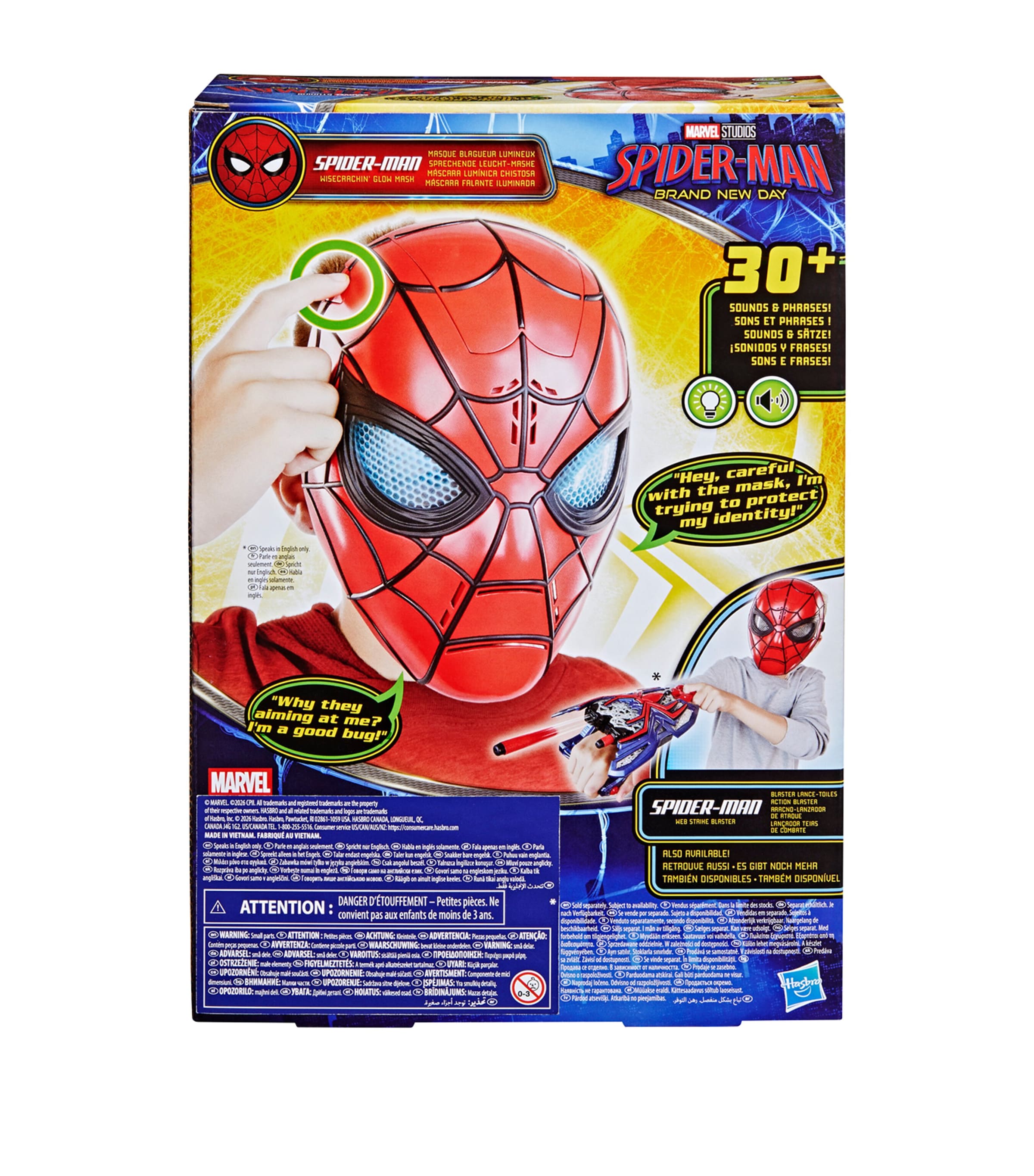 Marvel Spider-Man: Brand New Day Wisecrackin’ Glow Mask Image 4