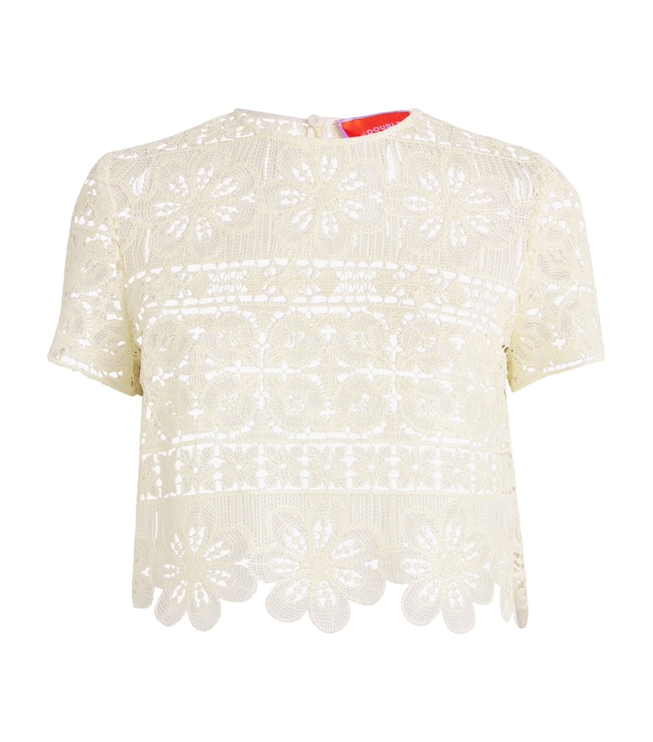Crochet Short-Sleeve Top YE01 CAPER Image 1