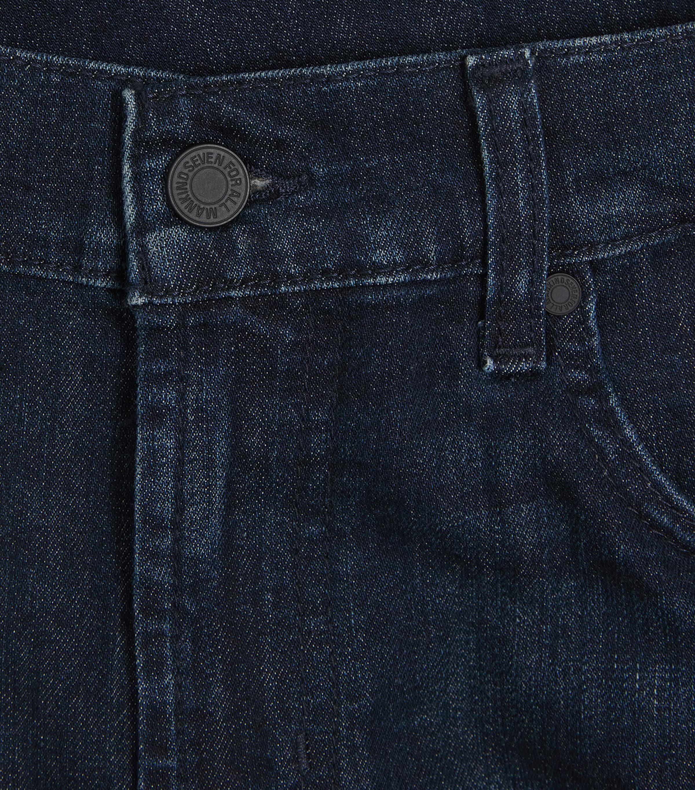 7 For All Mankind Mens The Bootcut Jeans Dark Blue Image 6