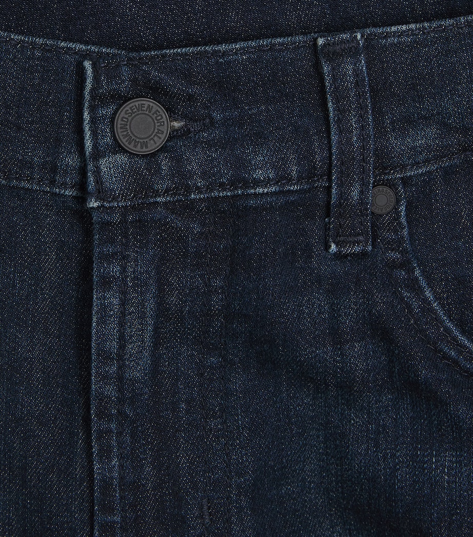 7 For All Mankind Mens The Bootcut Jeans Dark Blue Image 6