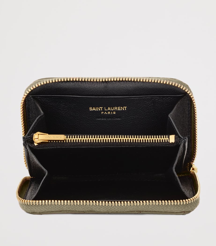 Leather Monogram Matelassé Cassandre Wallet 3798 Image 4