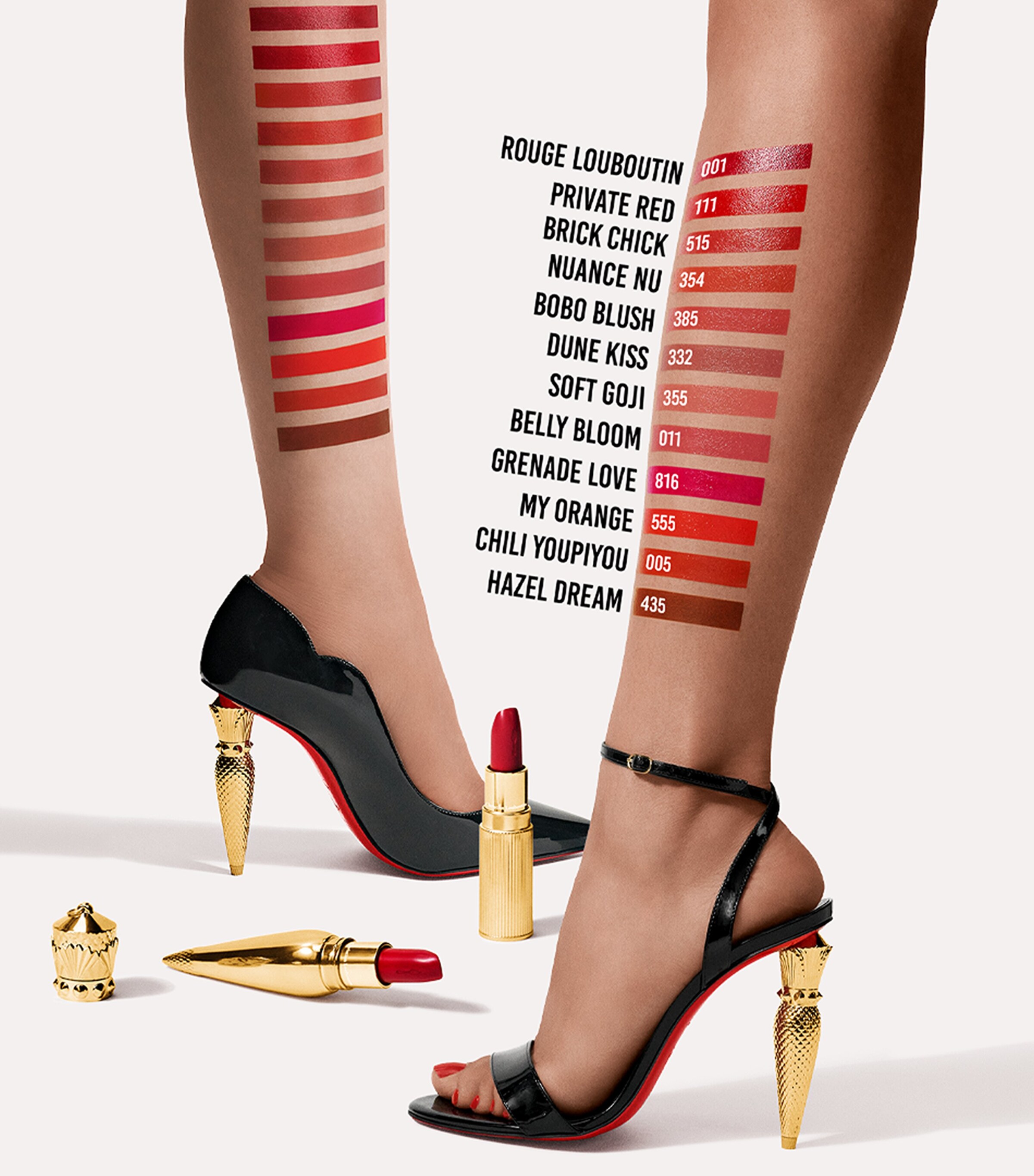 Christian Louboutin Rouge Louboutin Silky Satin On The Go Lipstick Hazel Dream Image 6
