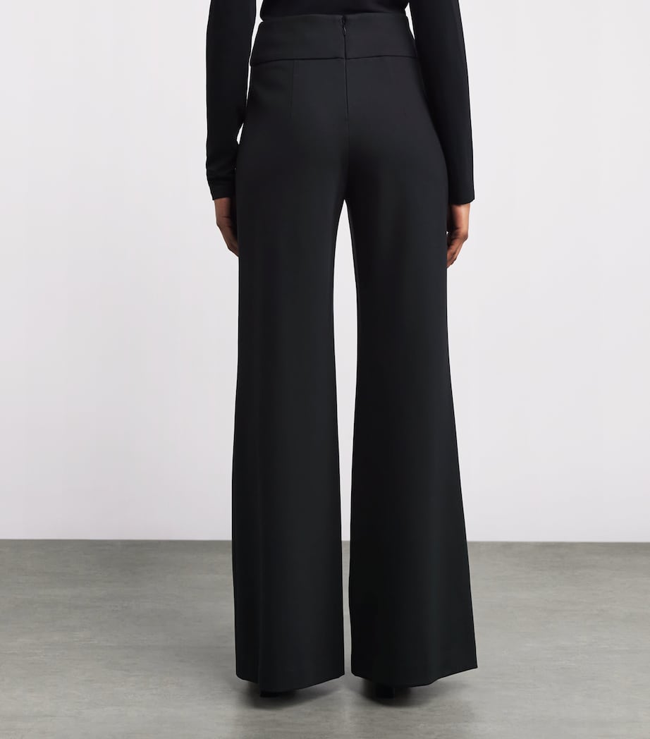 Ponte Kalinda Wide-Leg Trousers B0002 BLACK Image 4