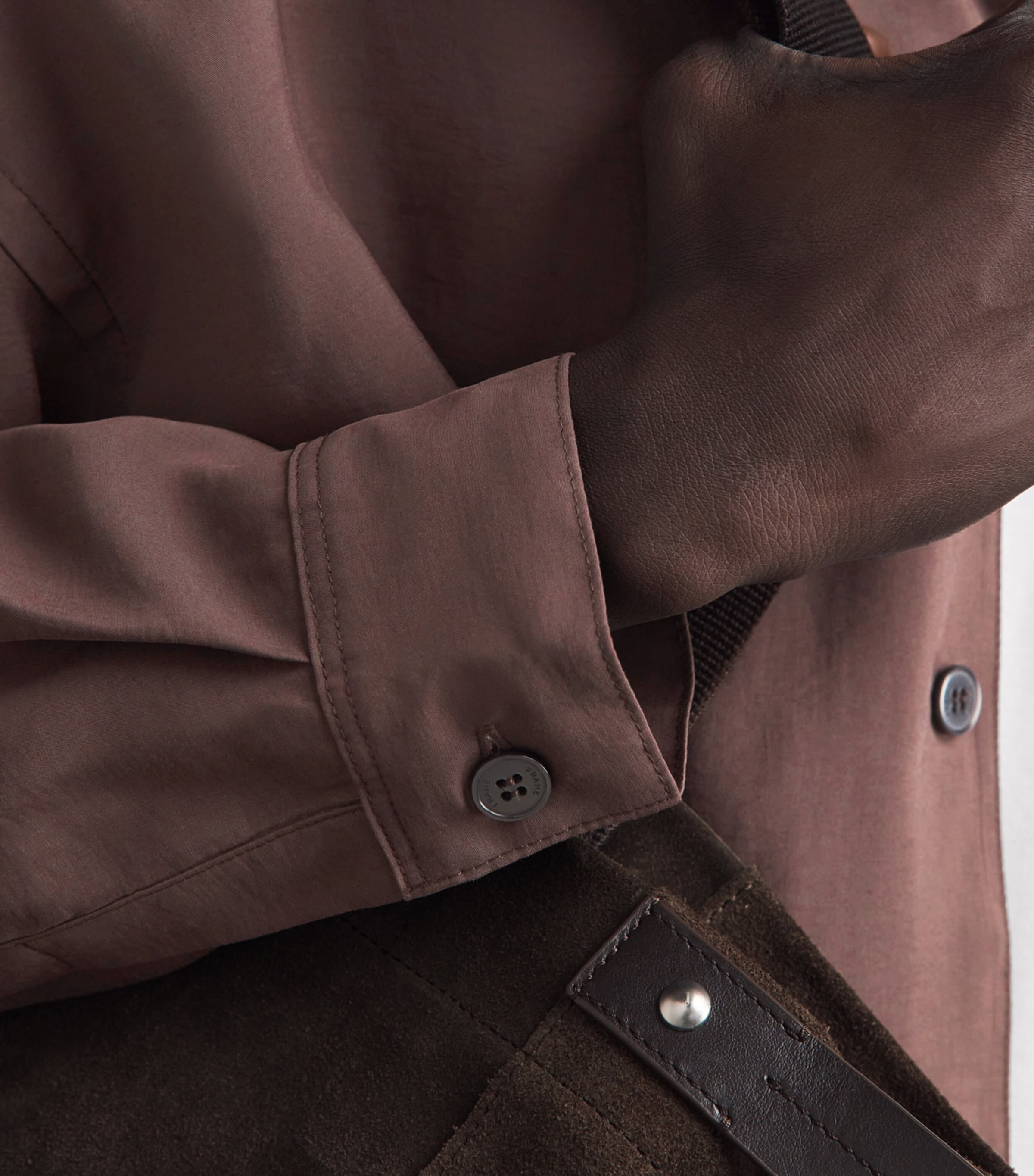 FRAME Mens Camp Collar Shirt Dsmv Image 3