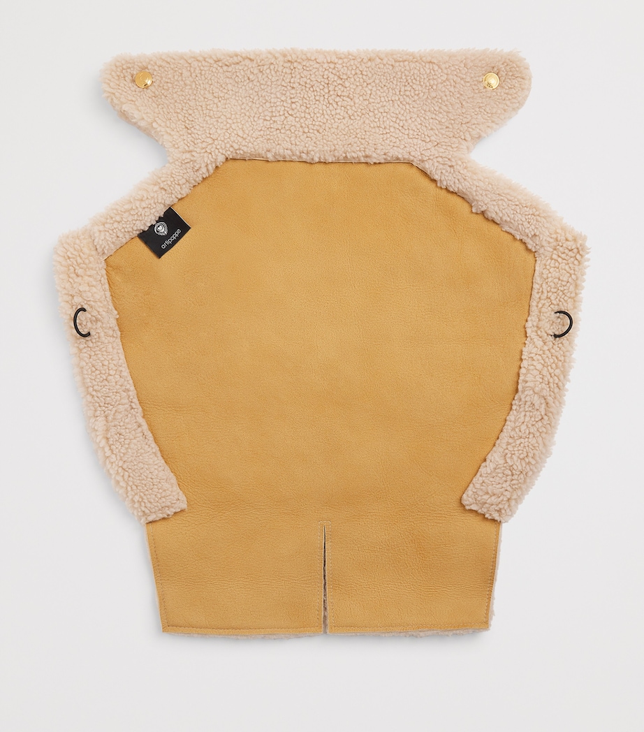 Shearling Winter Baby Carrier Insert TAN Image 2