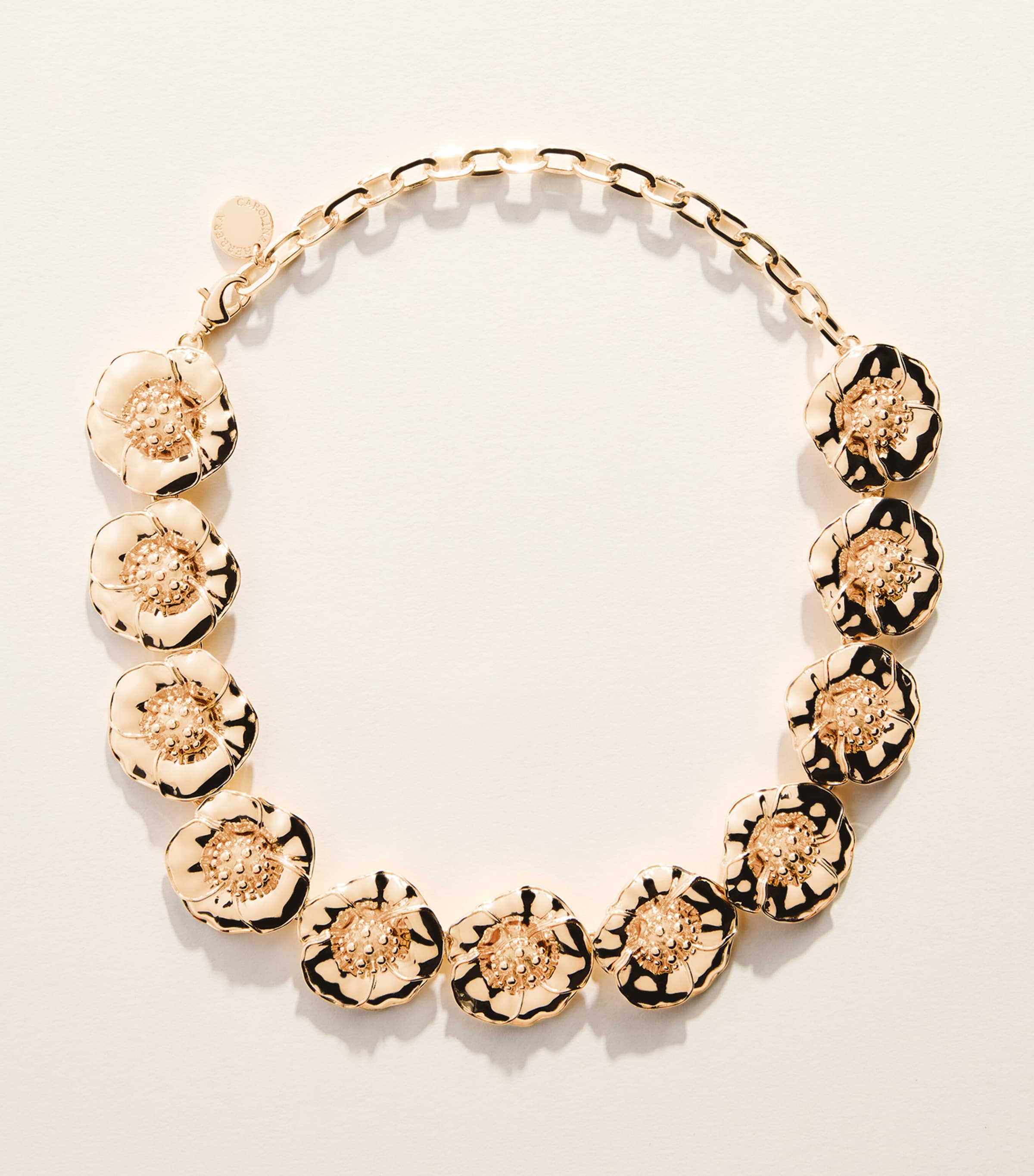 Carolina Herrera Gold-Tone Floral Necklace Gold Image 1