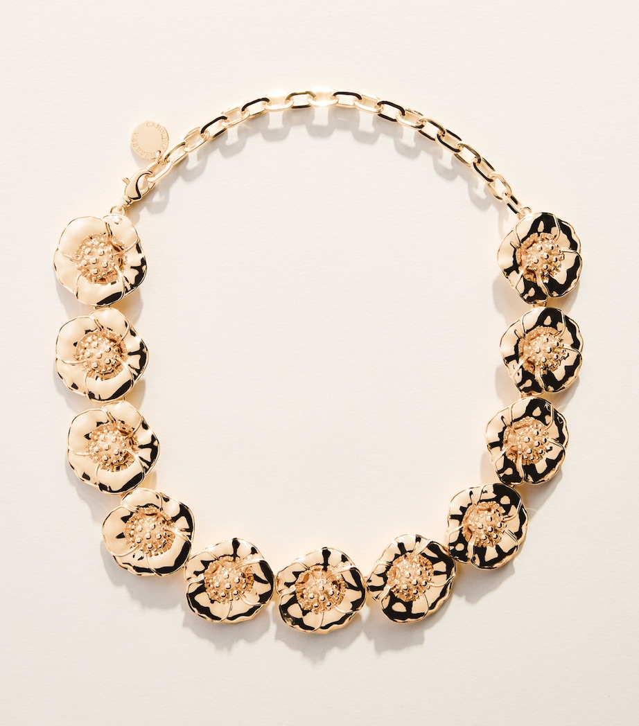 Carolina Herrera Gold-Tone Floral Necklace Gold Image 1