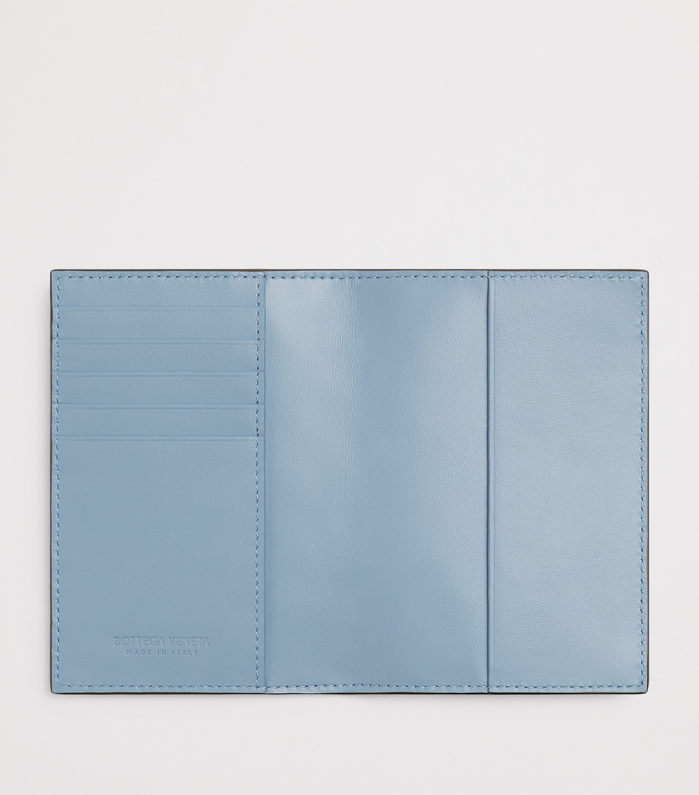 Bottega Veneta Leather Intrecciato Passport Holder Image 2