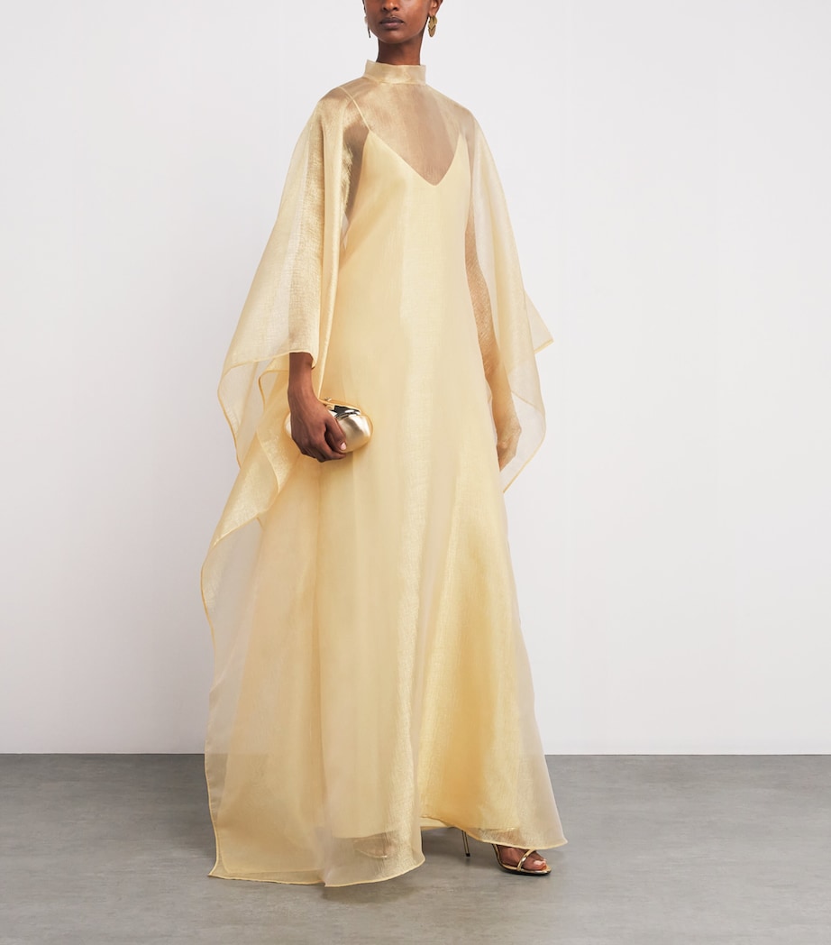 Organza Sphinx Maxi Kaftan GOLD Image 2