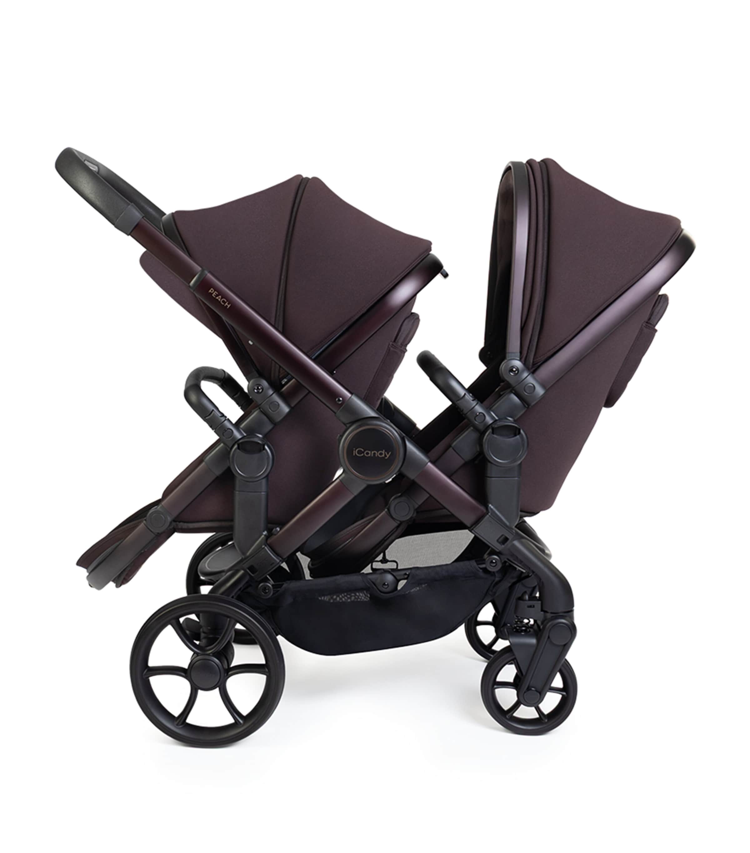 iCandy Peach 8 Double Pushchair and Carrycot Set Coffee Bean Image 4