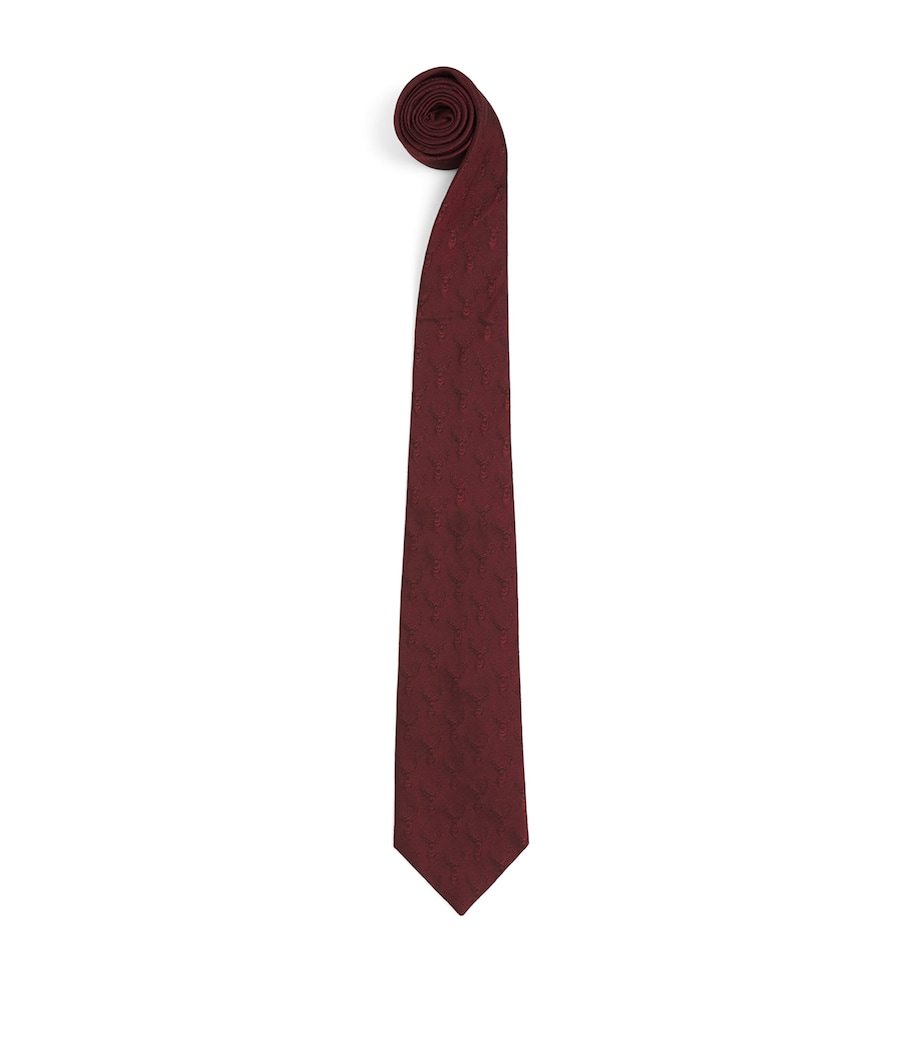 Purdey Silk Stags Gaze Tie Aur Image 1