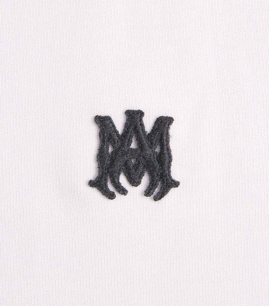 AMIRI Mens Cotton Logo Skater T-Shirt White Image 6