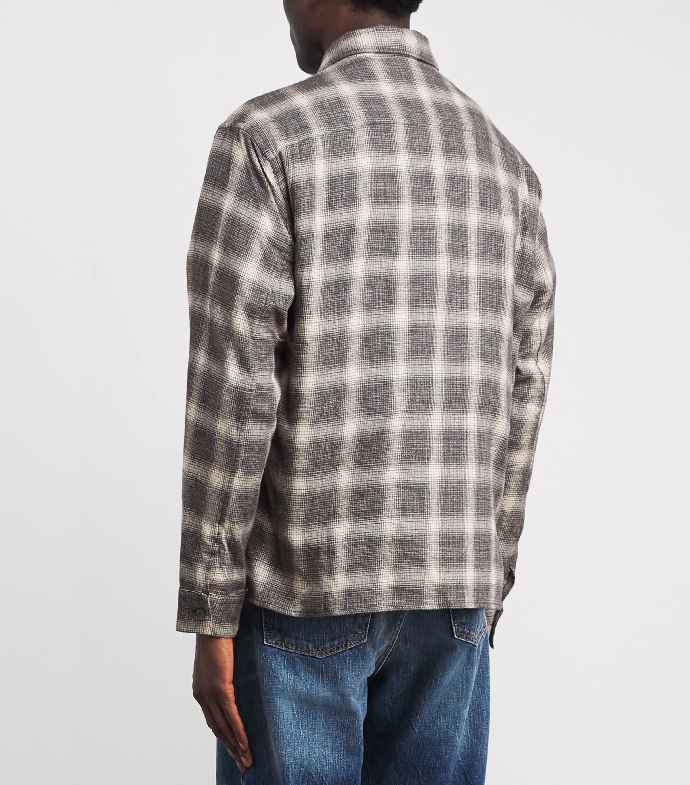 Cotton Check Shirt GRPL Image 4