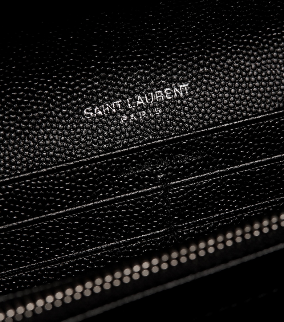 Monogram Saint Laurent Matelassé Large Flap Wallet Image 5