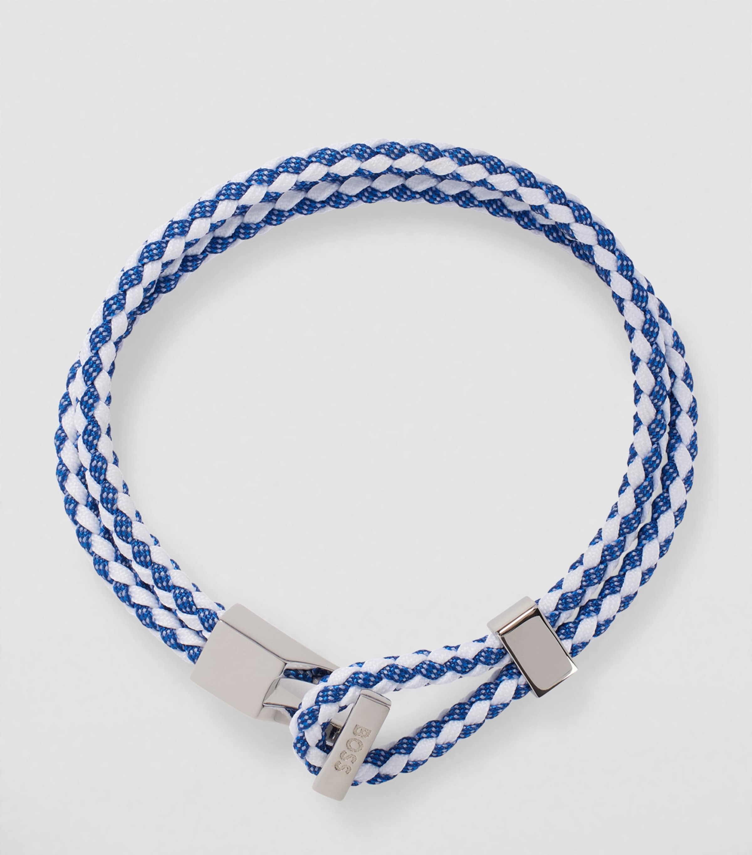 BOSS Double-Wrap Woven Cuff Bracelet Image 3
