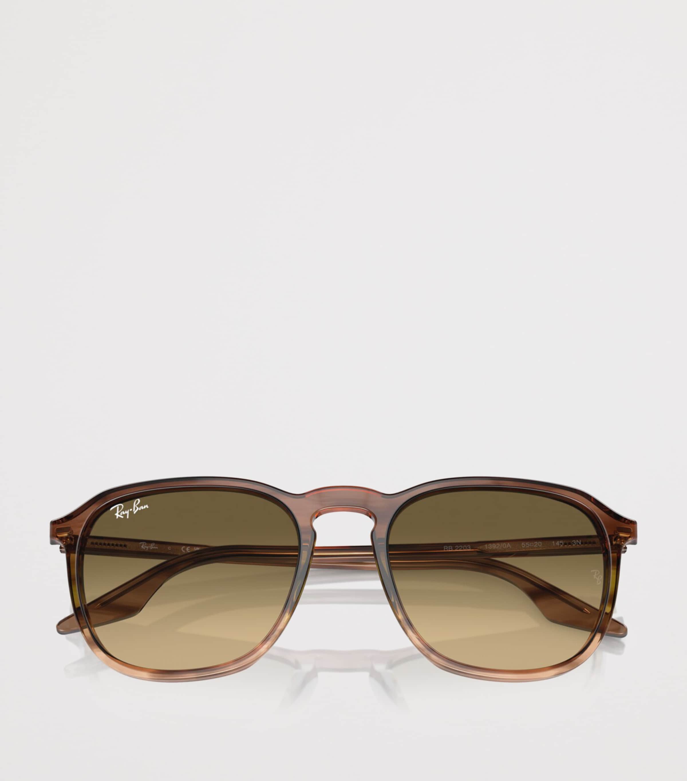 Ray-Ban Acetate Square Sunglasses Brown Image 5