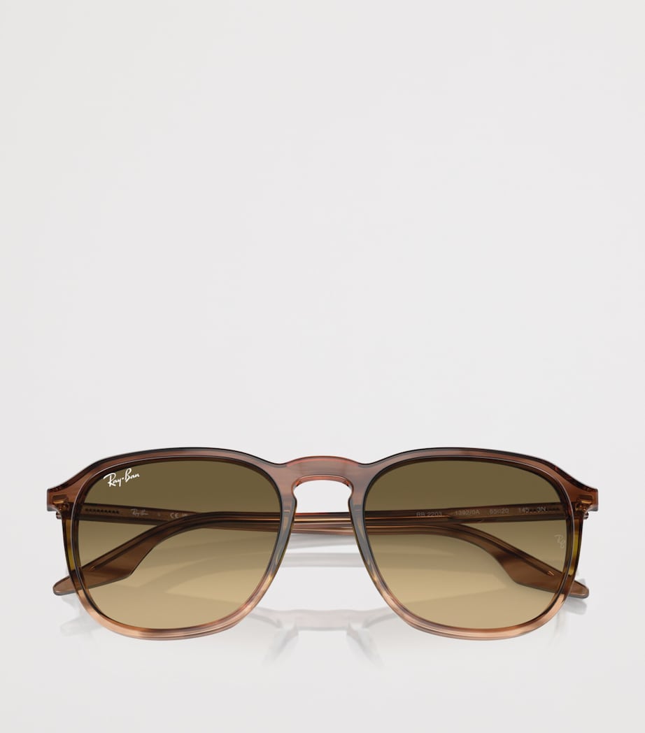 Ray-Ban Acetate Square Sunglasses Brown Image 5