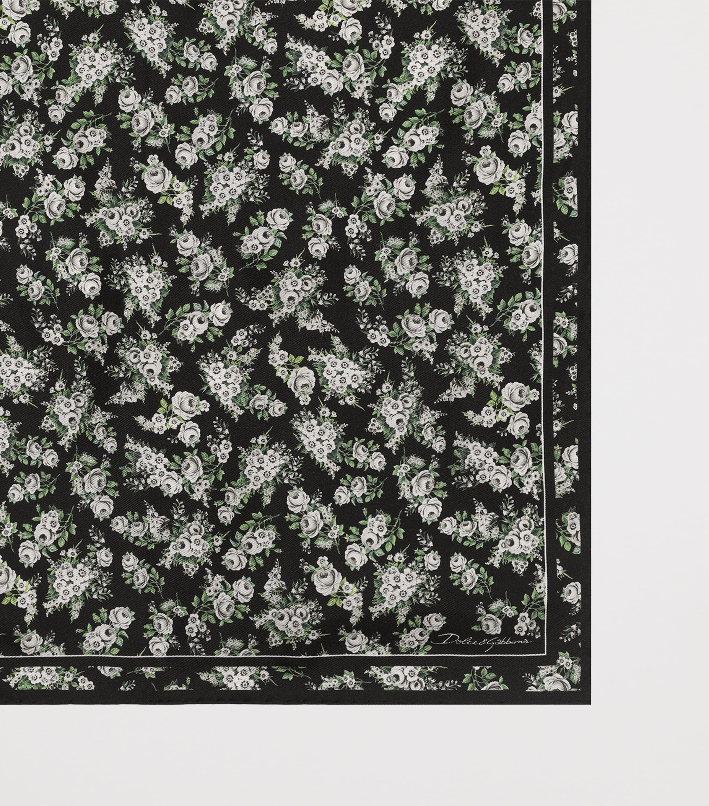 Dolce&Gabbana Silk Floral Square Scarf Bouq Image 2