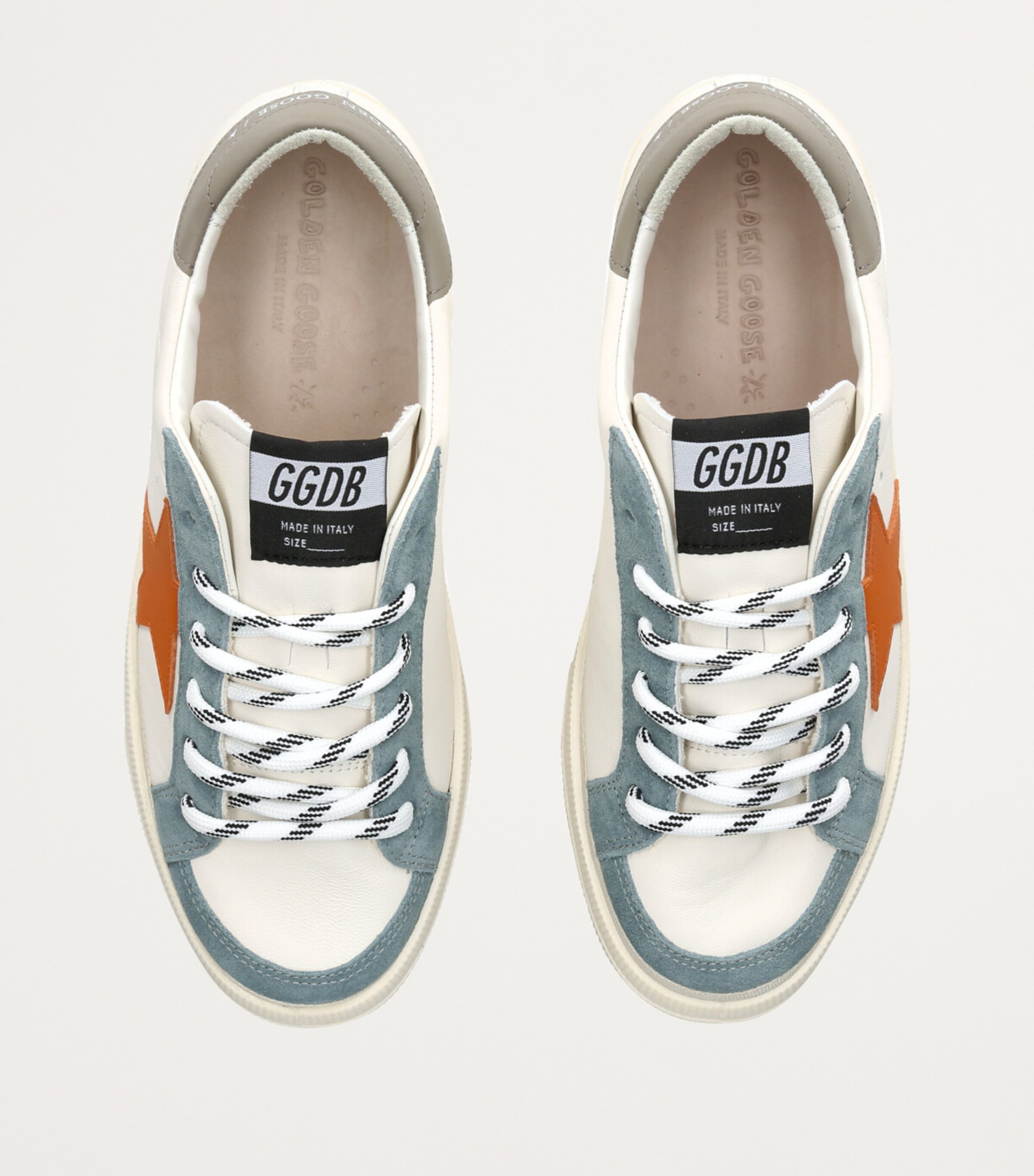 Golden Goose Leather May Sneakers White/comb Image 4